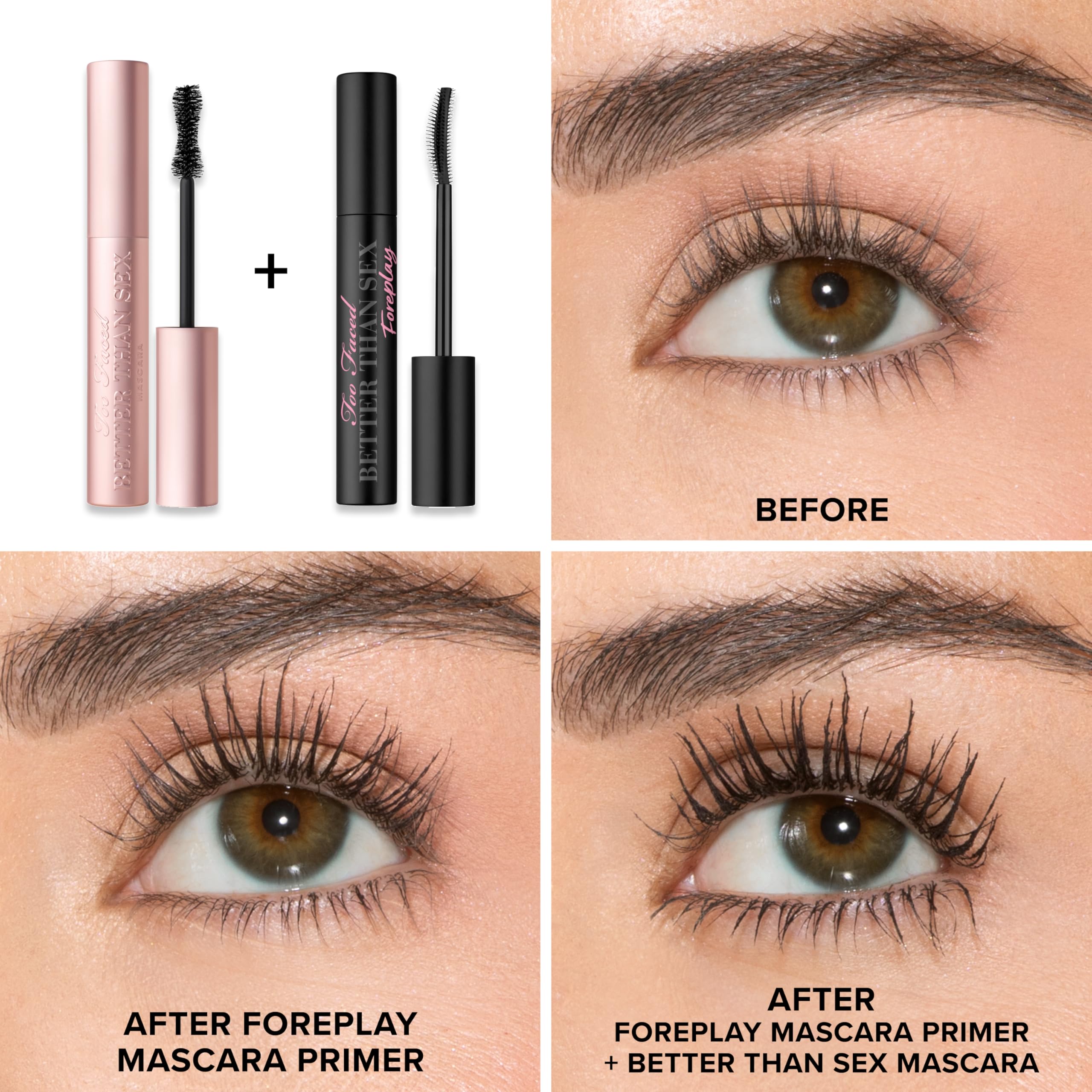 Too Faced Better Than Sex Mascara Travel Mini Size (0.17 oz) for Extreme Volume 6