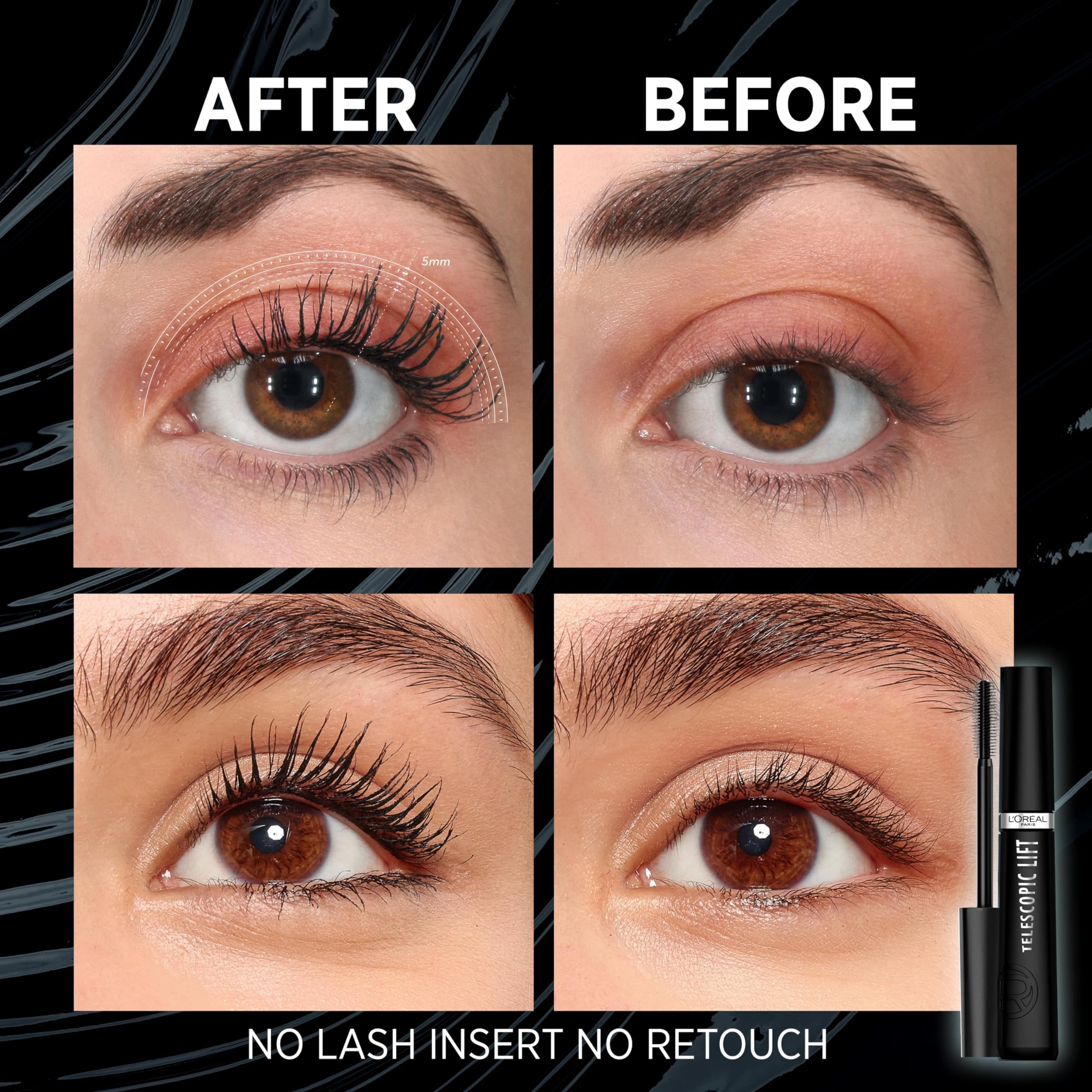 L'Oréal Paris Lash Goals Duo Gift Set with Lash Serum and Telescopic Lift Mascara 6