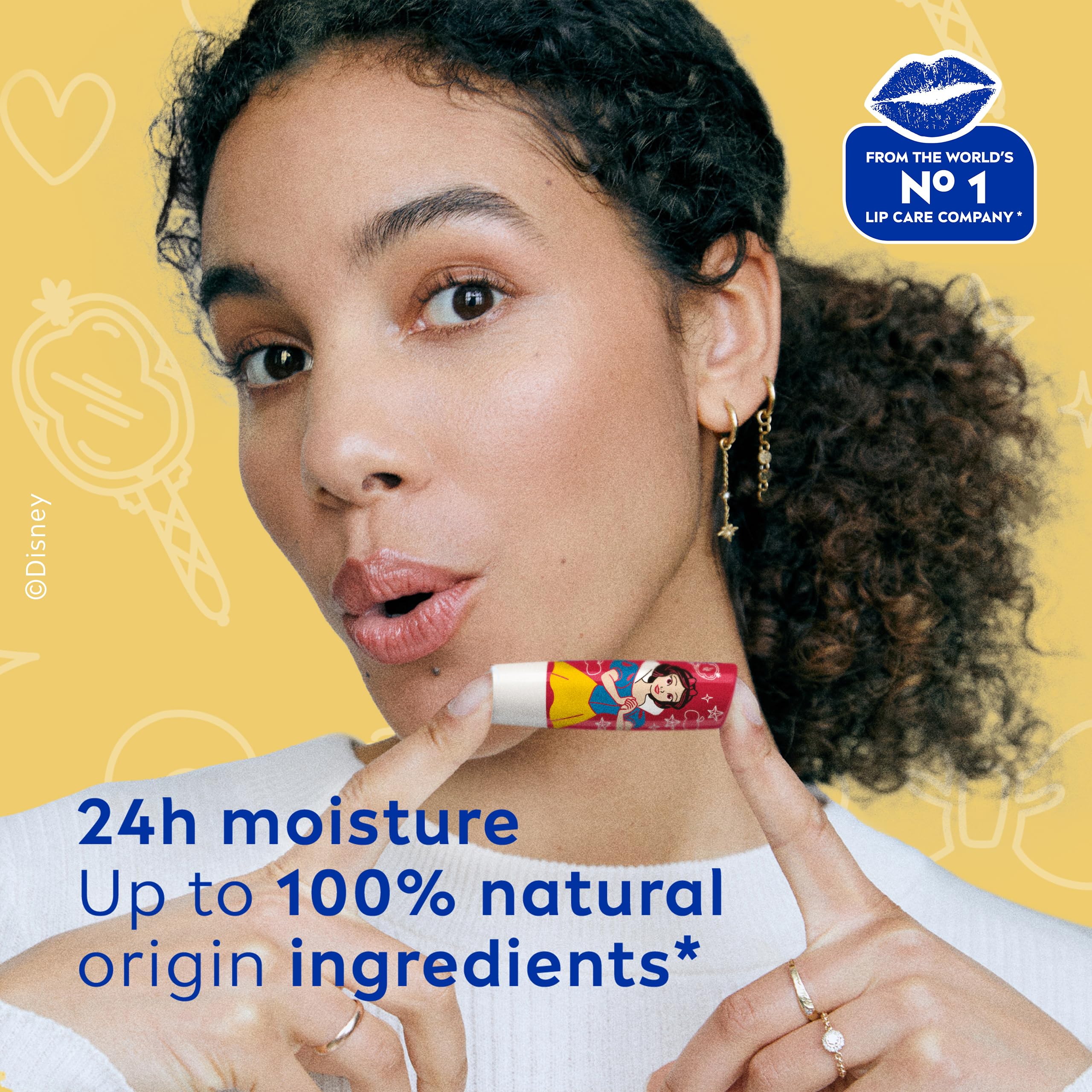 NIVEA Disney Princess Snow White Limited Edition Candy Apple Lip Balm (4.8g) with Shea Butter 3