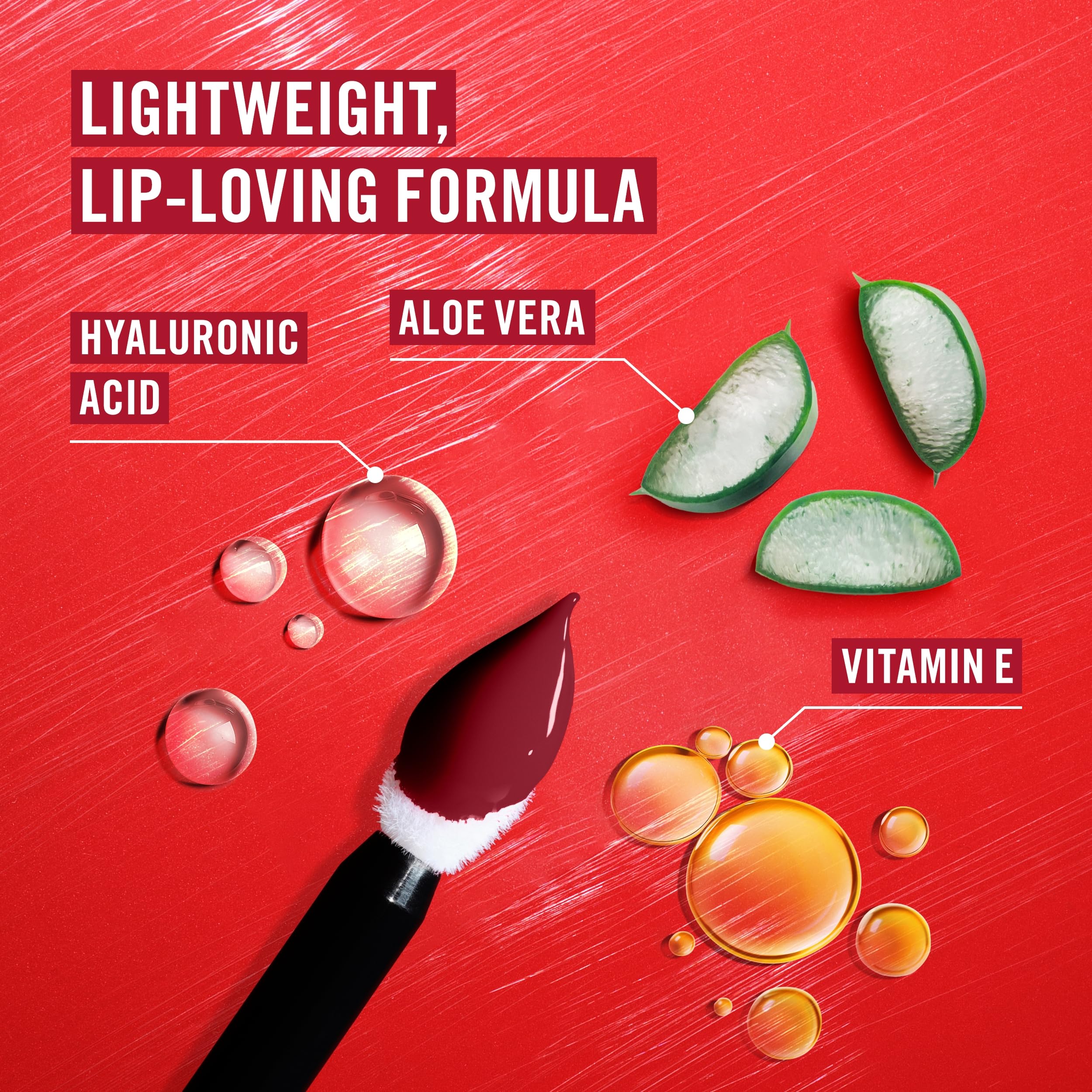 Rimmel Thrill Seeker Lip Latex Liquid Lipstick, 400 Rimmel Red, Ultra-Smooth Finish 4