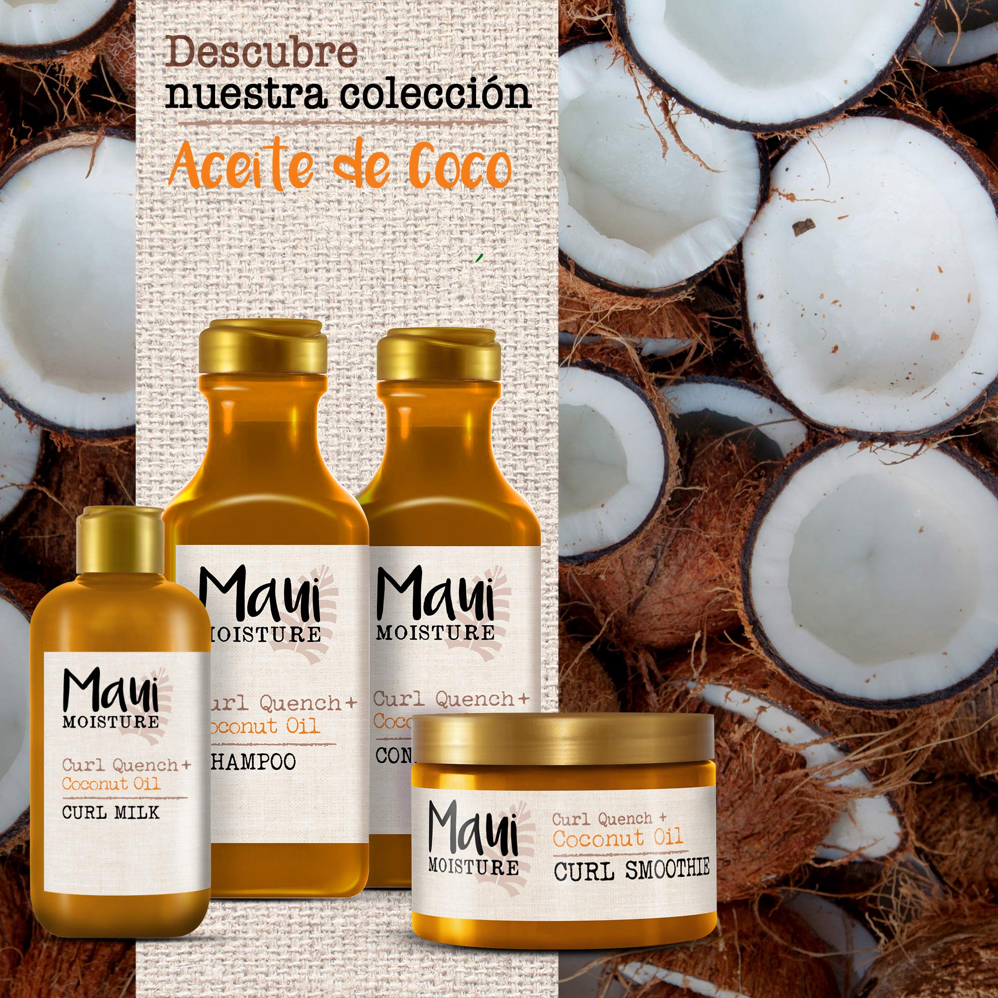 Maui Moisture Coconut Oil Conditioner for Defining Curls, Coils, and Waves (385ml) 7