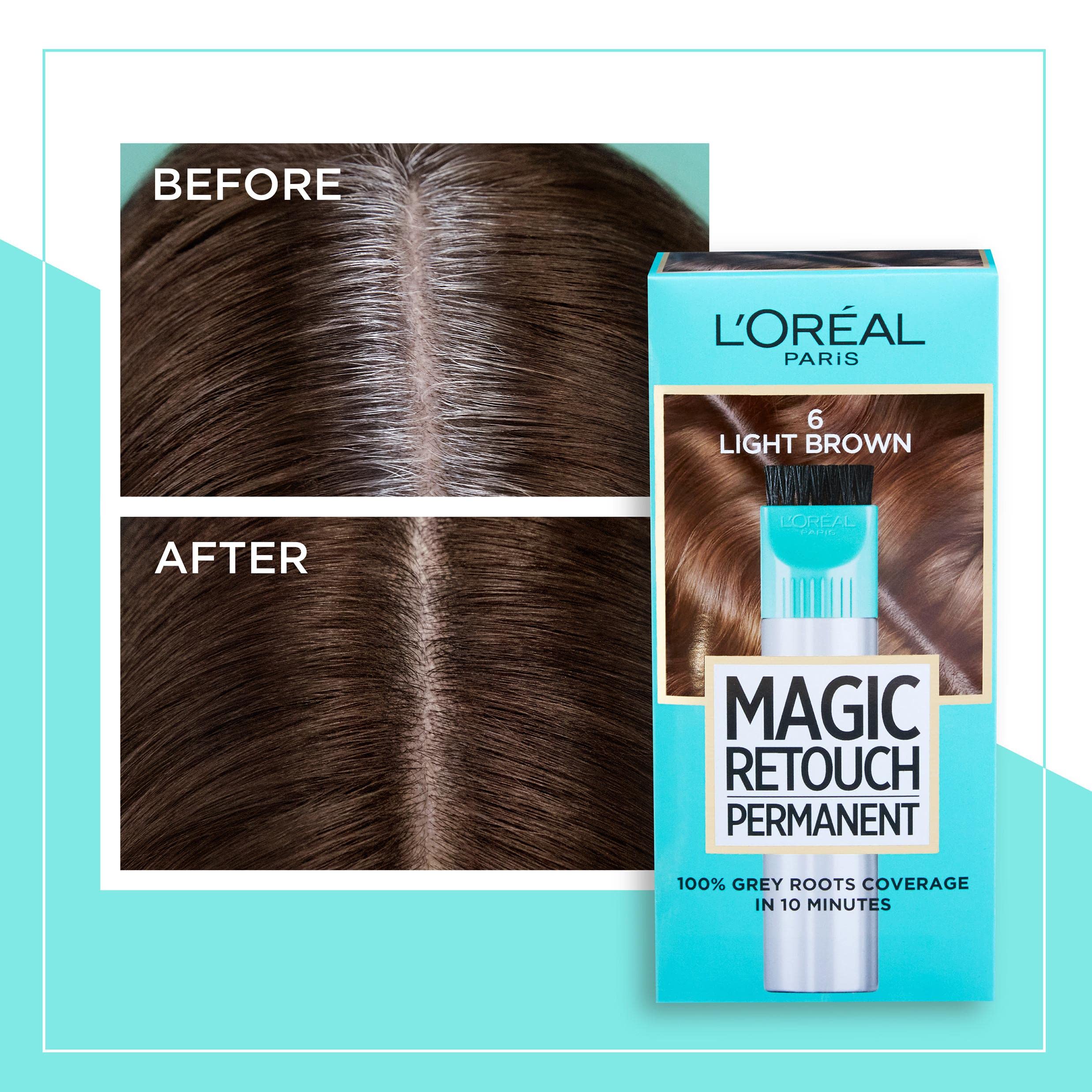 L'Oréal Paris Magic Retouch Instant Root Spray, Dunkelbraun 3. Deckt graue Ansätze in nur 3 Sekunden perfekt ab. Das 75-ml-Spray sorgt für eine schnelle, einfache und natürlich aussehende Ansatzkaschierung. 3