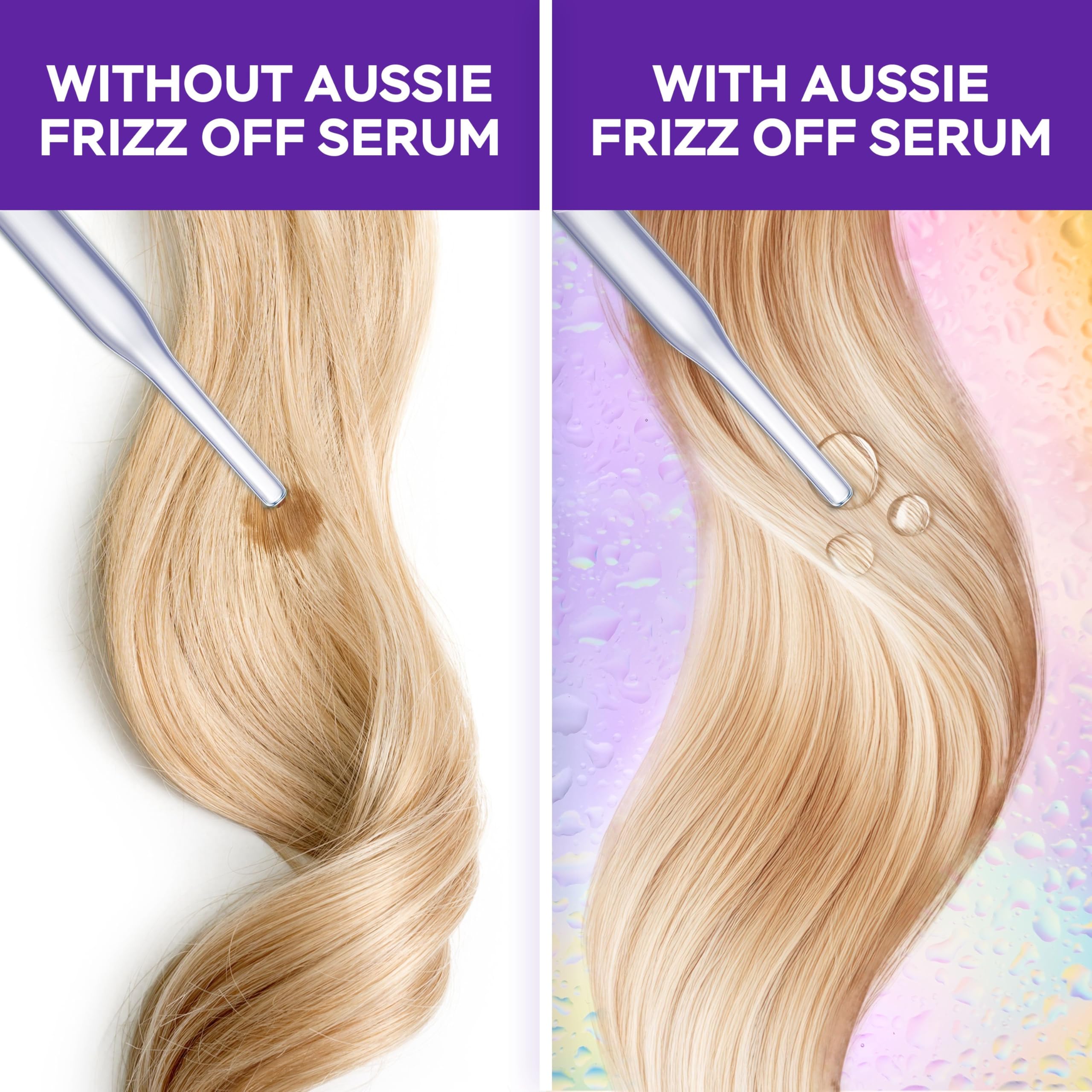 Aussie Frizz Off 24H Ease Leave-In Serum 160ml, hält Frizz und Feuchtigkeit fern 7