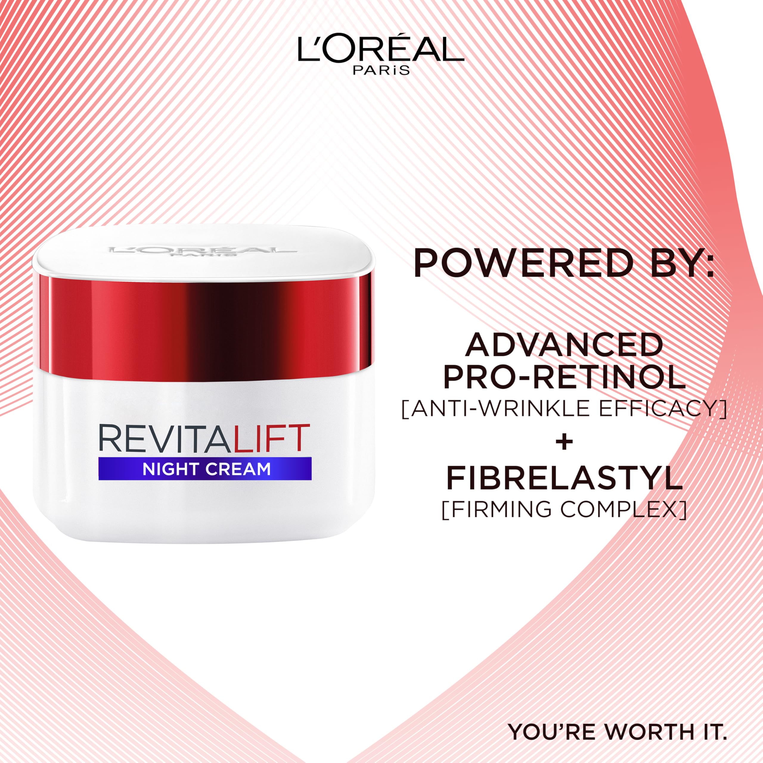 L’Oréal Paris Revitalift Hydrating Night Cream with Pro-Retinol & Elasti-Peptides, 50ml 3
