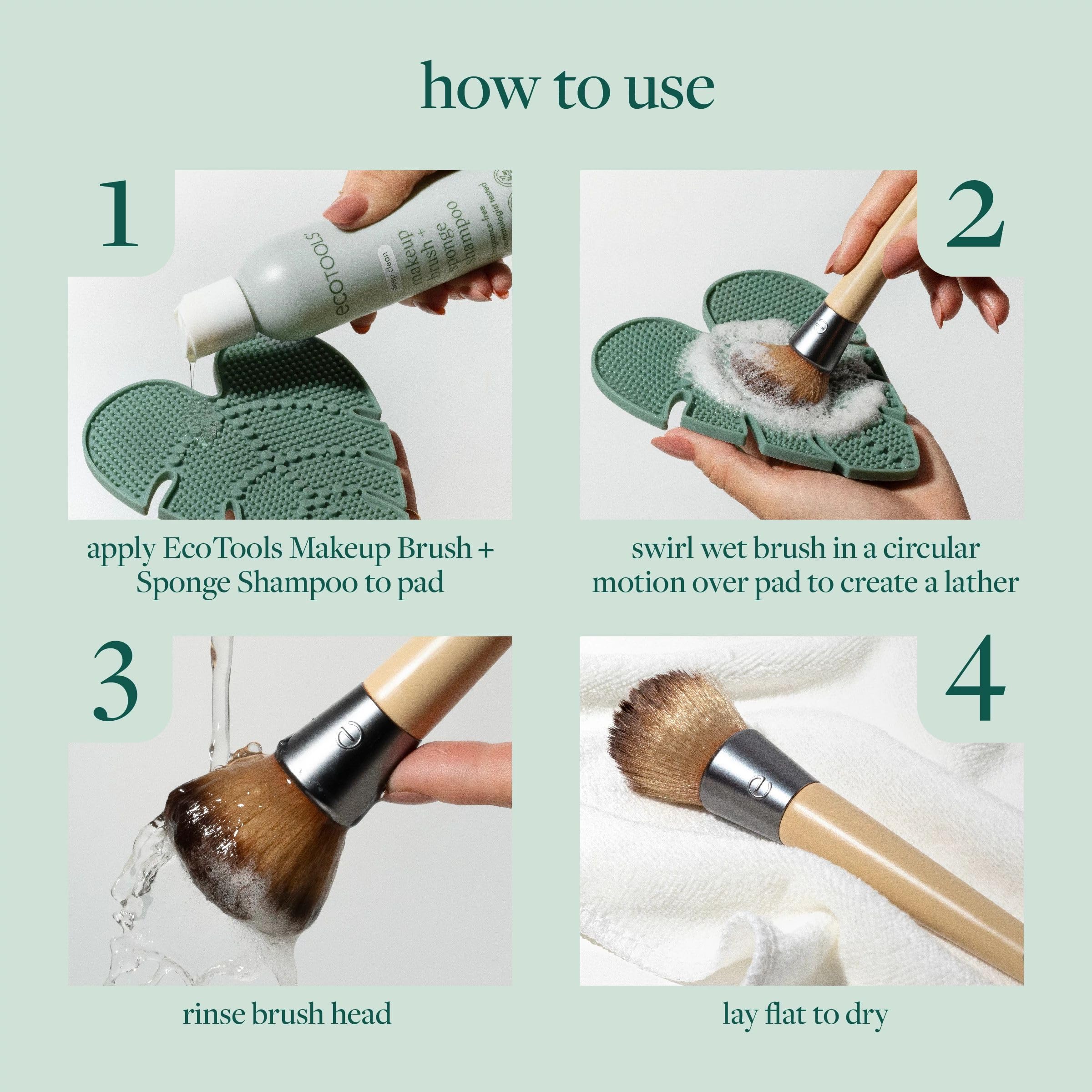 EcoTools Makeup Brush Cleansing Pad for Deep Cleaning Tools 4