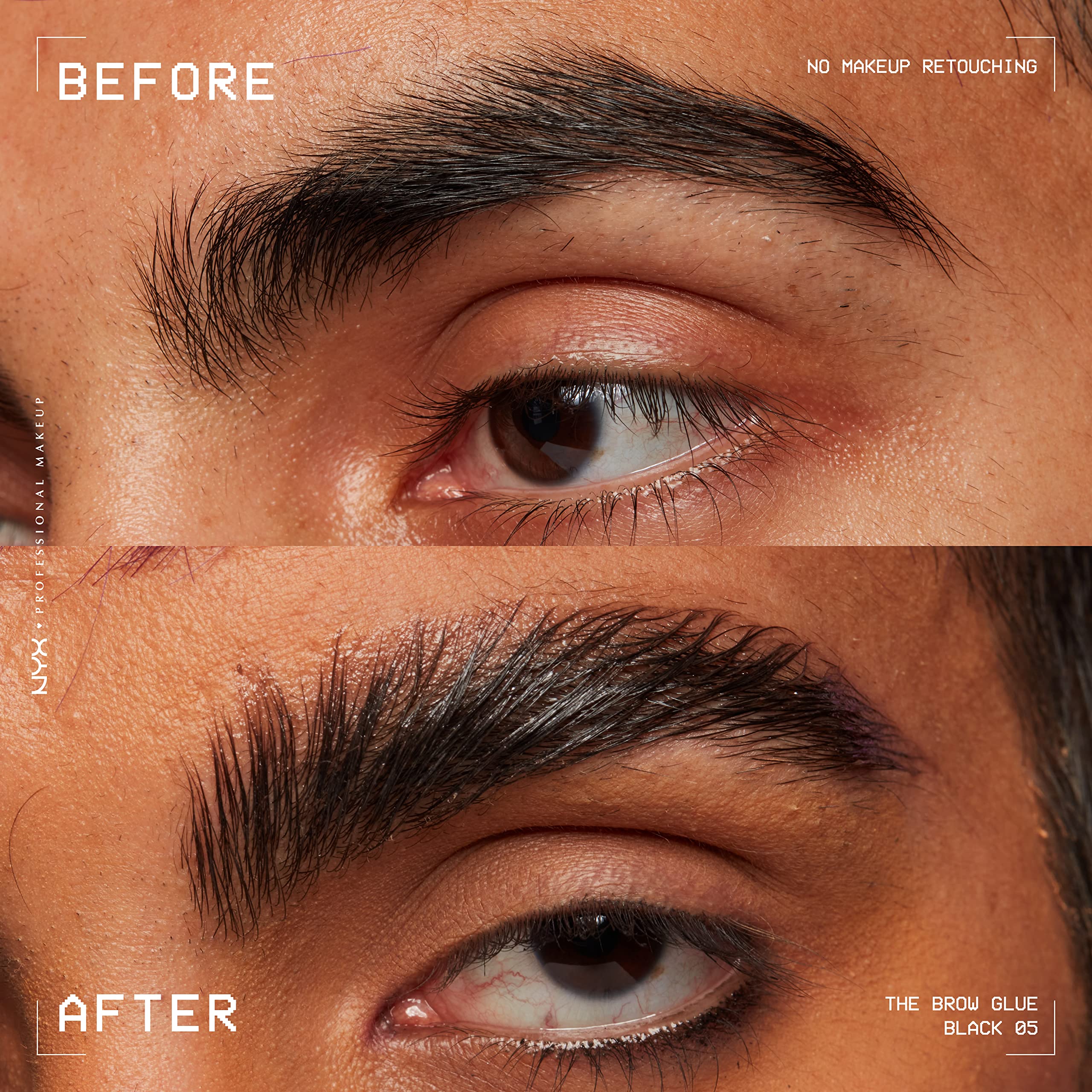 NYX Professional Makeup The Brow Glue Tinted Eye Brow Gel for Laminated Brow Look with 24 Hour Extreme Hold 3