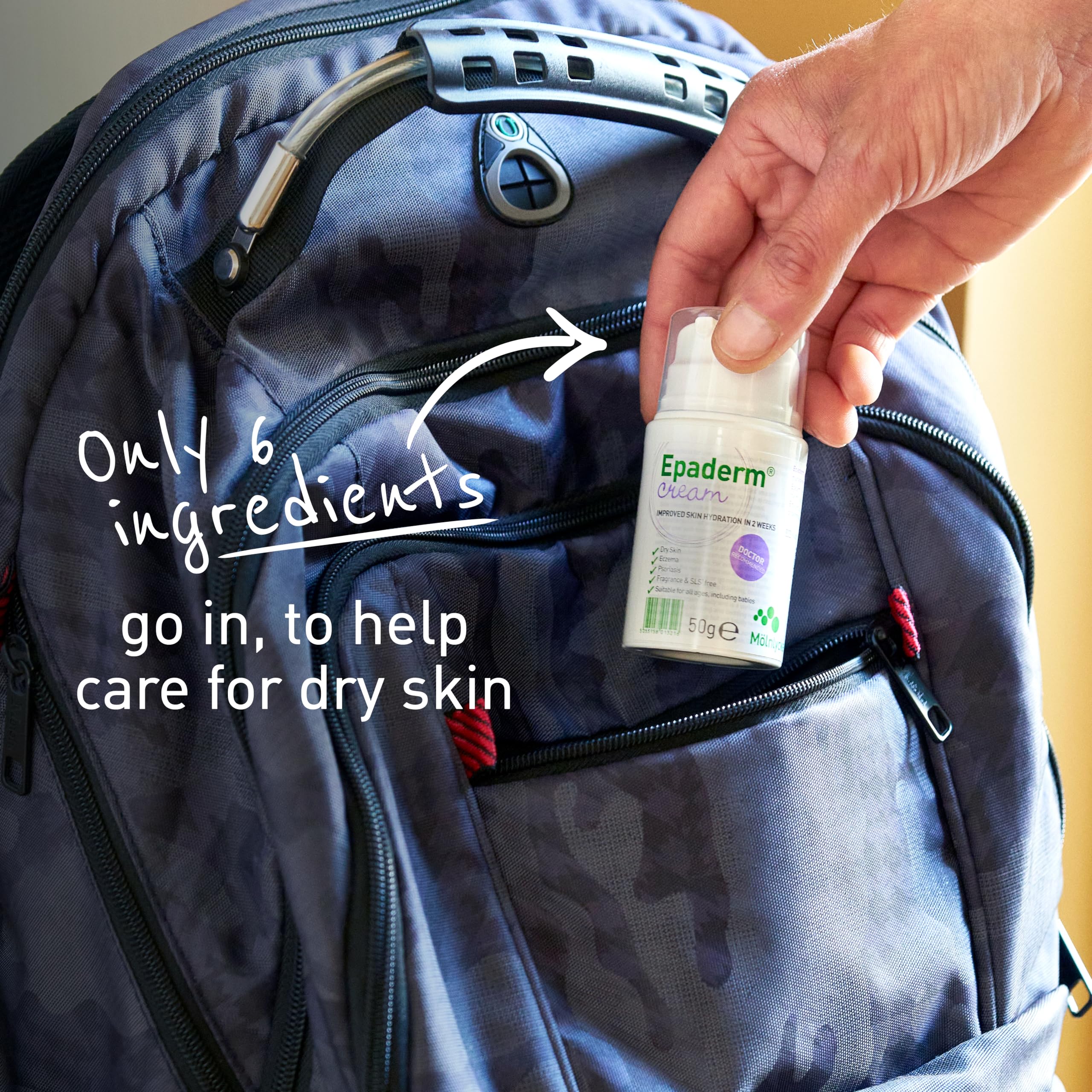 Epaderm Emollient Cream for Dry Skin, Eczema, and Psoriasis Management (50g) 4