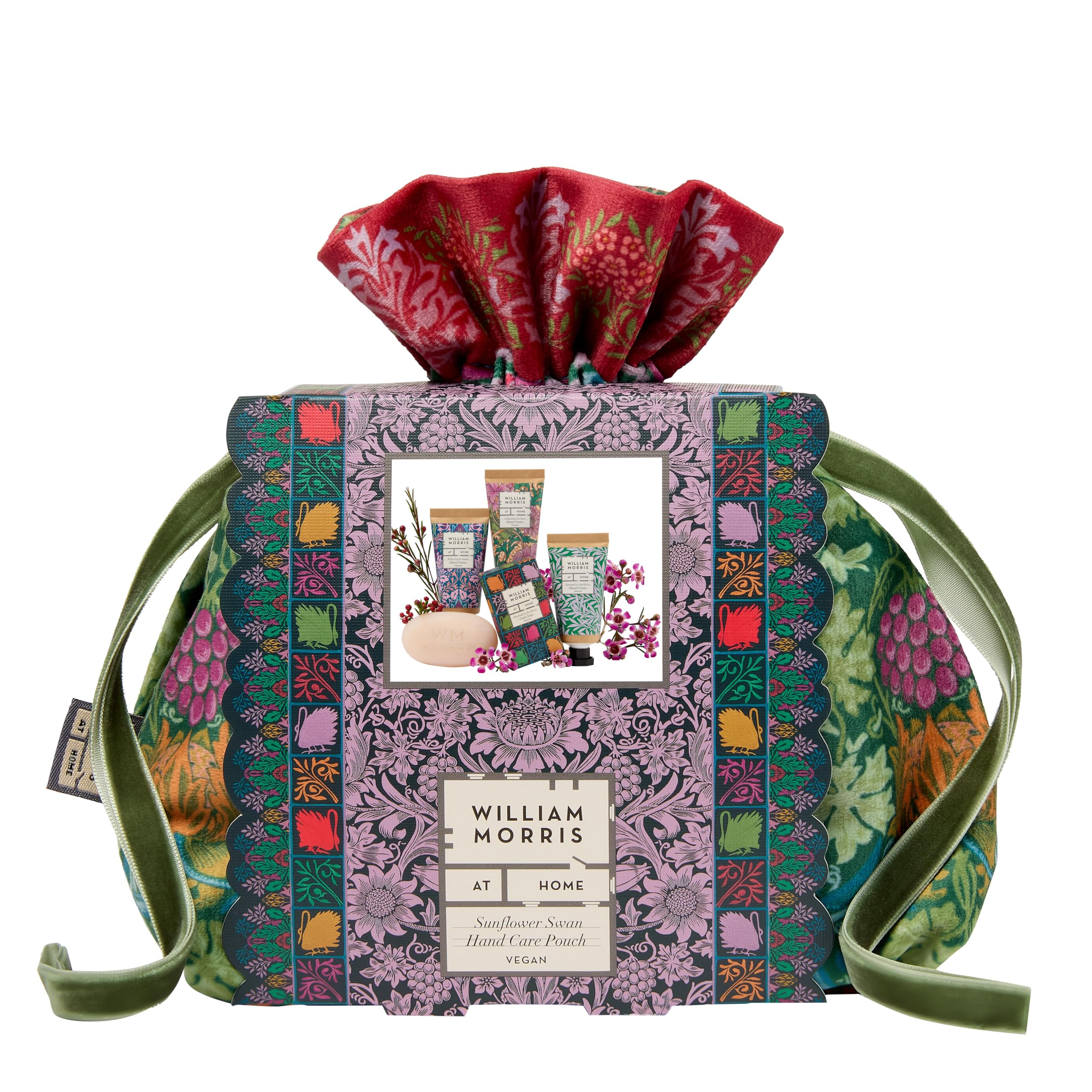 WILLIAM MORRIS AT HOME Hand Cream & Soap Gift Set with Velvet Pouch