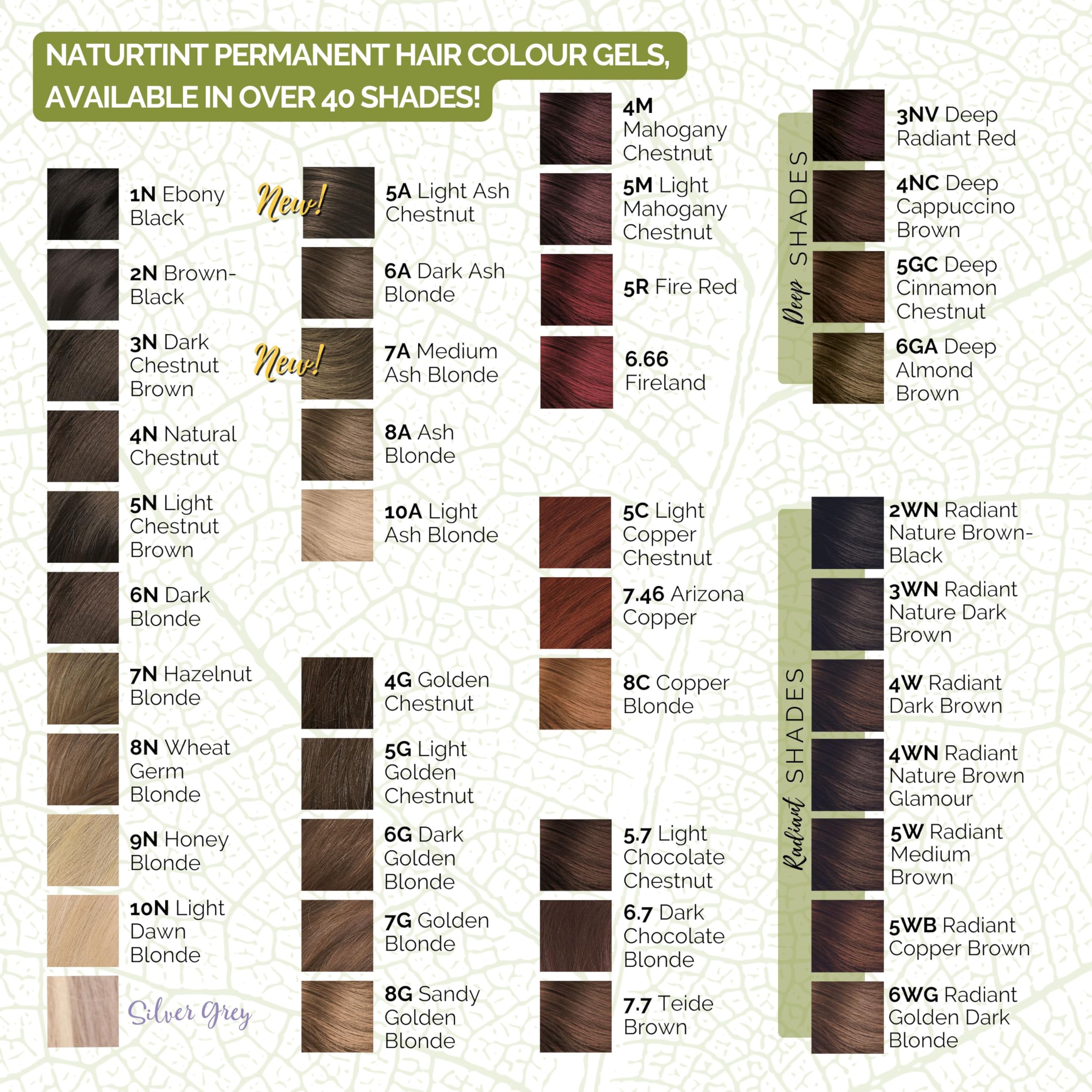 Naturtint Permanent Hair Colour Gel 5A Light Ash Chestnut, Plant Enriched 11