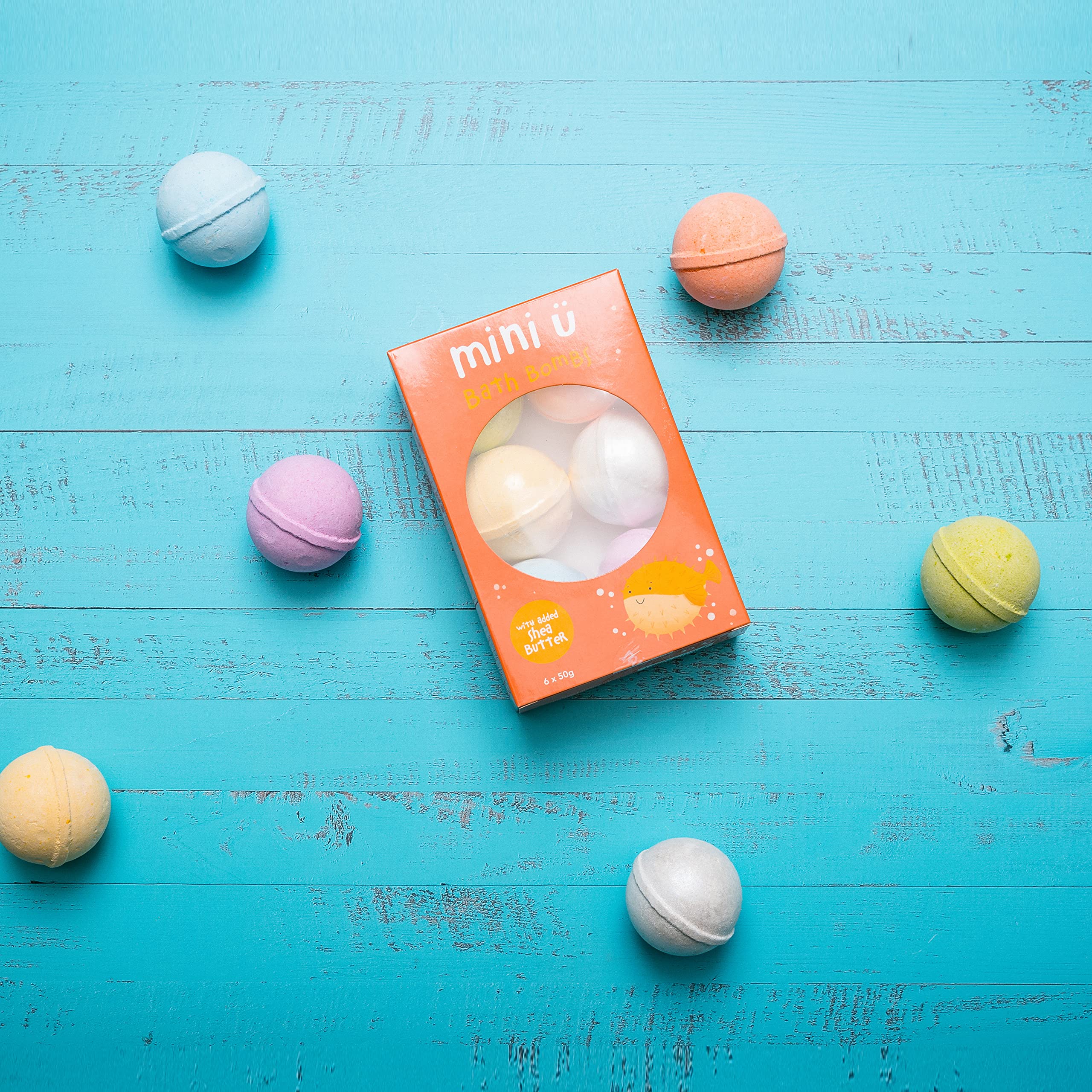 Mini U Kinder-Badebomben mit Überraschungsspielzeug, angereichert mit Sheabutter für empfindliche Haut 5