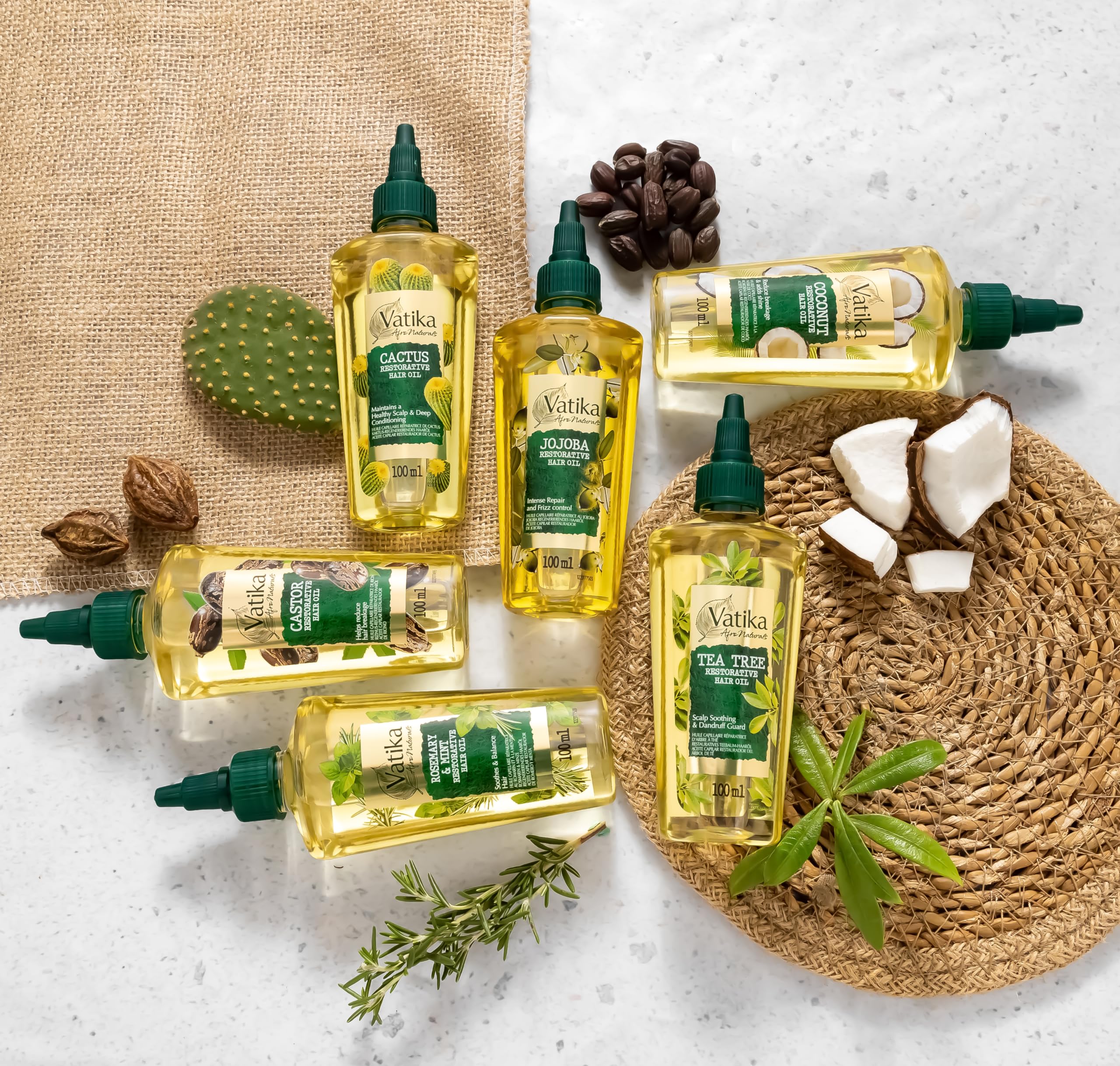 Vatika Afro Naturals Coconut Restorative Hair Oil - 100ml | Strength & Frizz Control 6