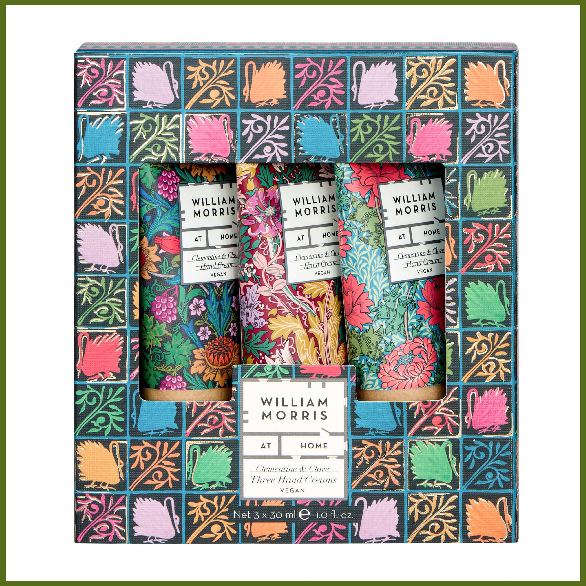 William Morris At Home Hand Cream Trio 3x 30ml with Shea Butter, Clove & Clementine 4