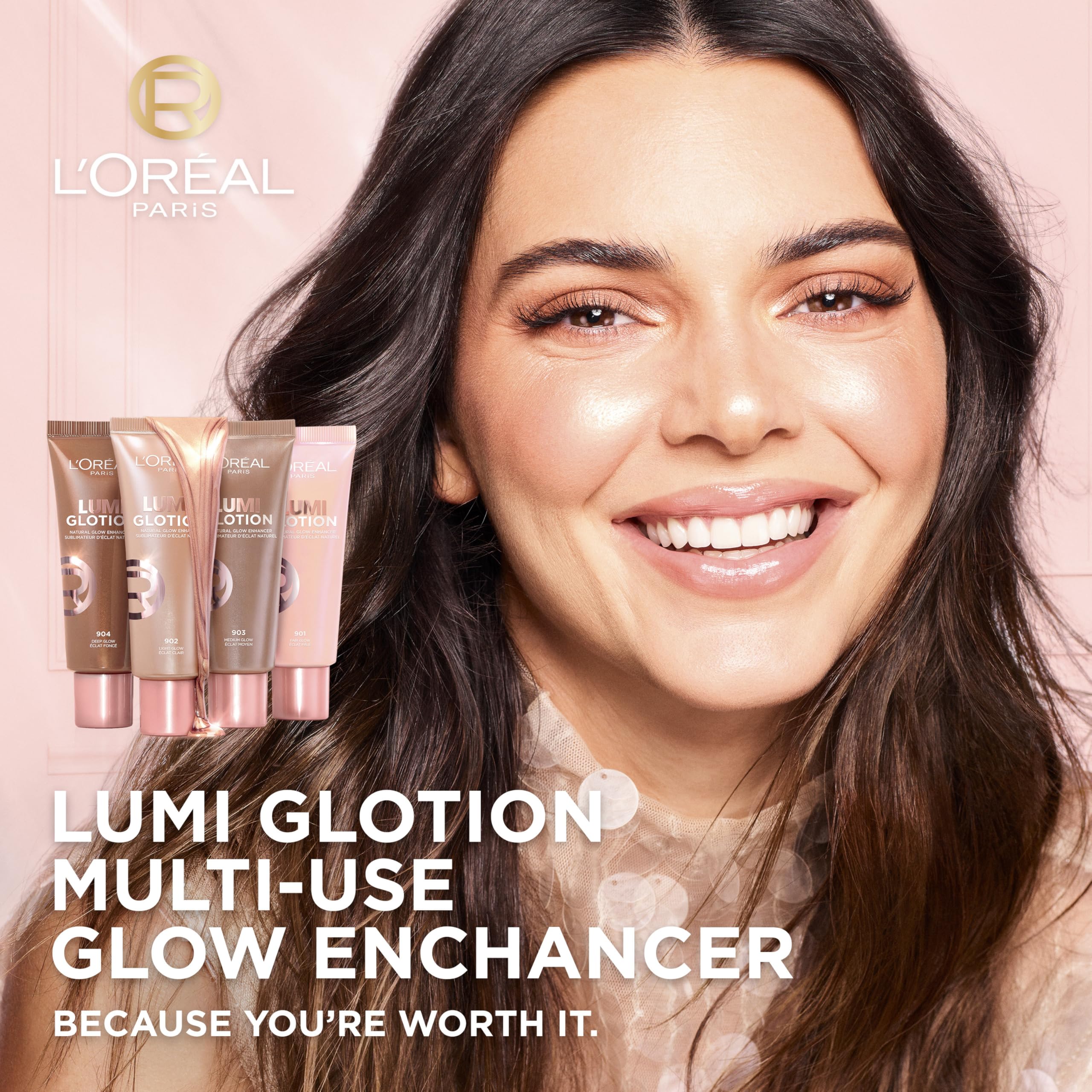 L'Oréal Paris Paradise Lumi Glotion Glow Enhancer, 24h Hydration with Shea Butter, Shade 901 Fair Glow