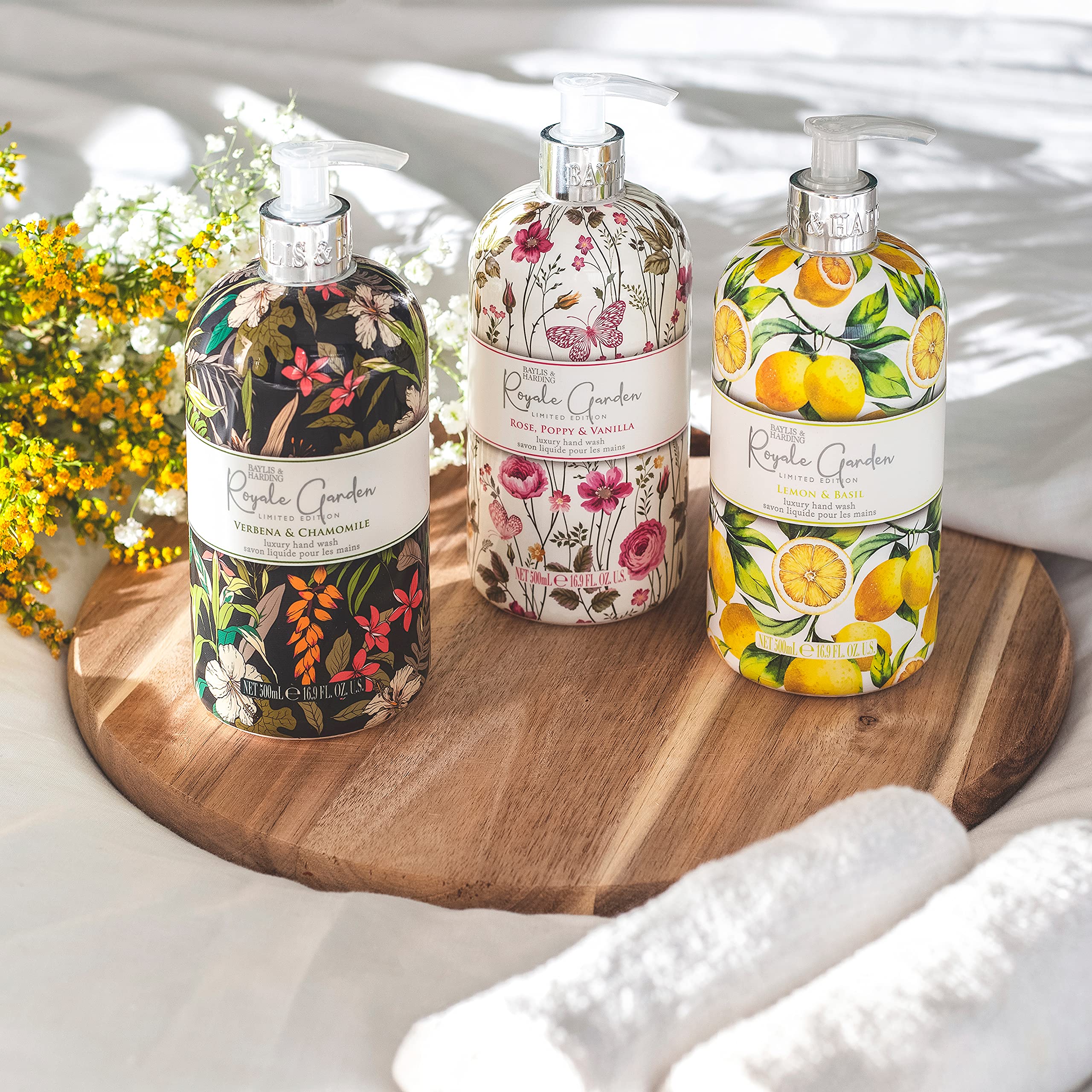 Baylis & Harding Royale Garden Limited Edition Lemon & Basil Hand Wash - Pack of 6 8