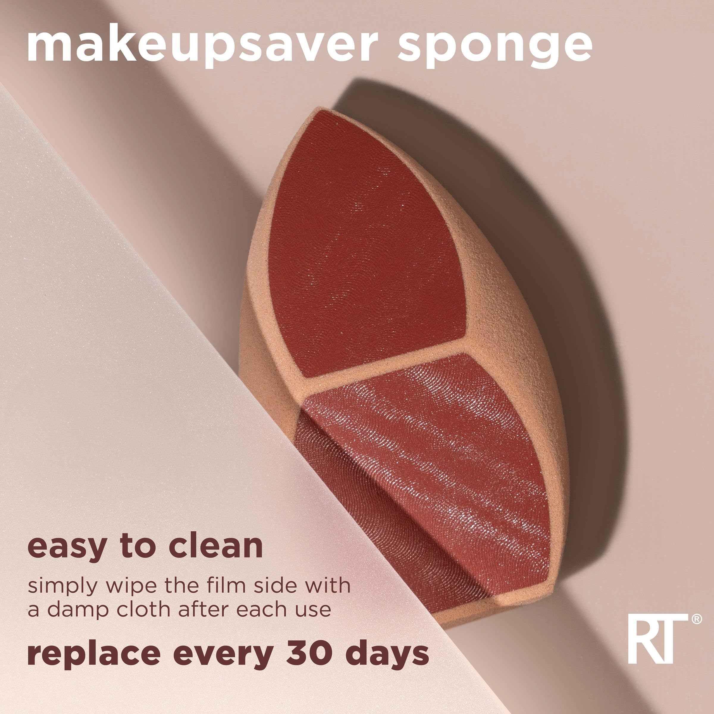 Real Techniques Makeupsaver Sponge + Brush Trio for Foundation and Concealer 8