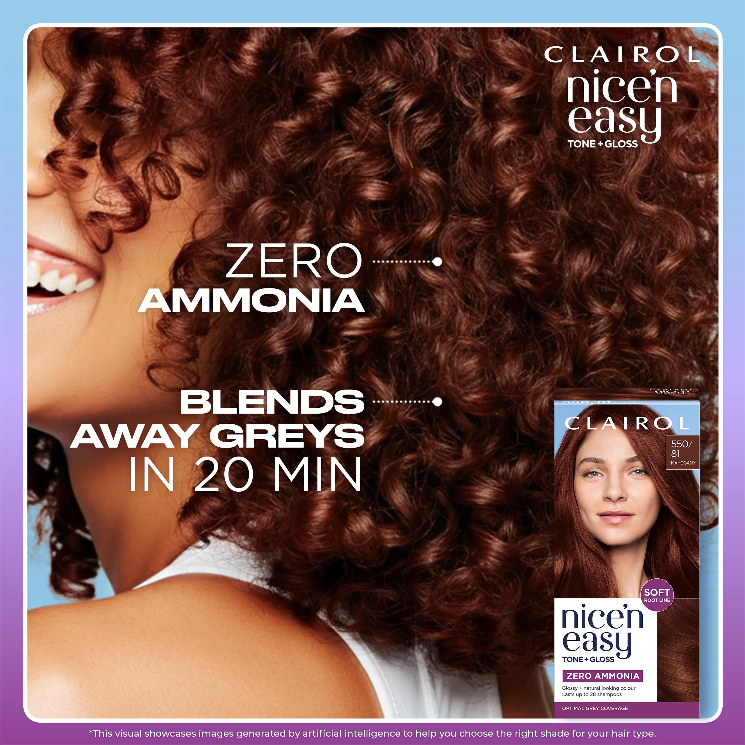 Clairol Nice'n Easy Tone+Gloss Semi Permanent Hair Dye - 645/92 Amber 6