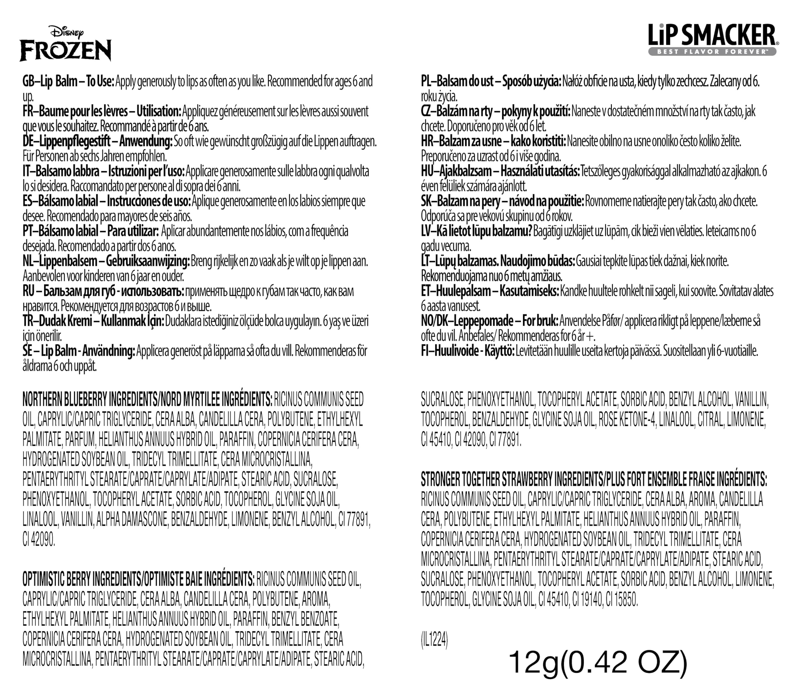 Lip Smacker Frozen, Herzförmiges Dosen-Set, 3-teiliges Lippenbalsam-Set im Frozen-Design für Mädchen, Geschenk-Edition 2025 7