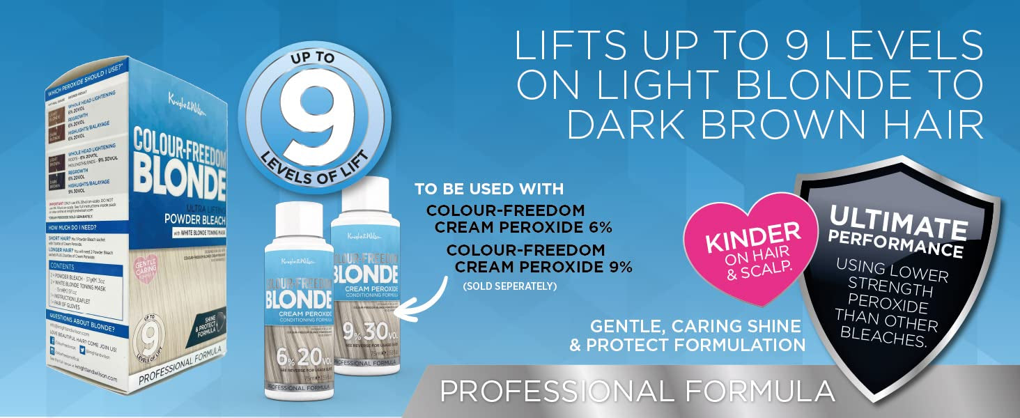 Colour Freedom Blonde Ultra High Lift Haarbleichpulver und White Blonde N 9