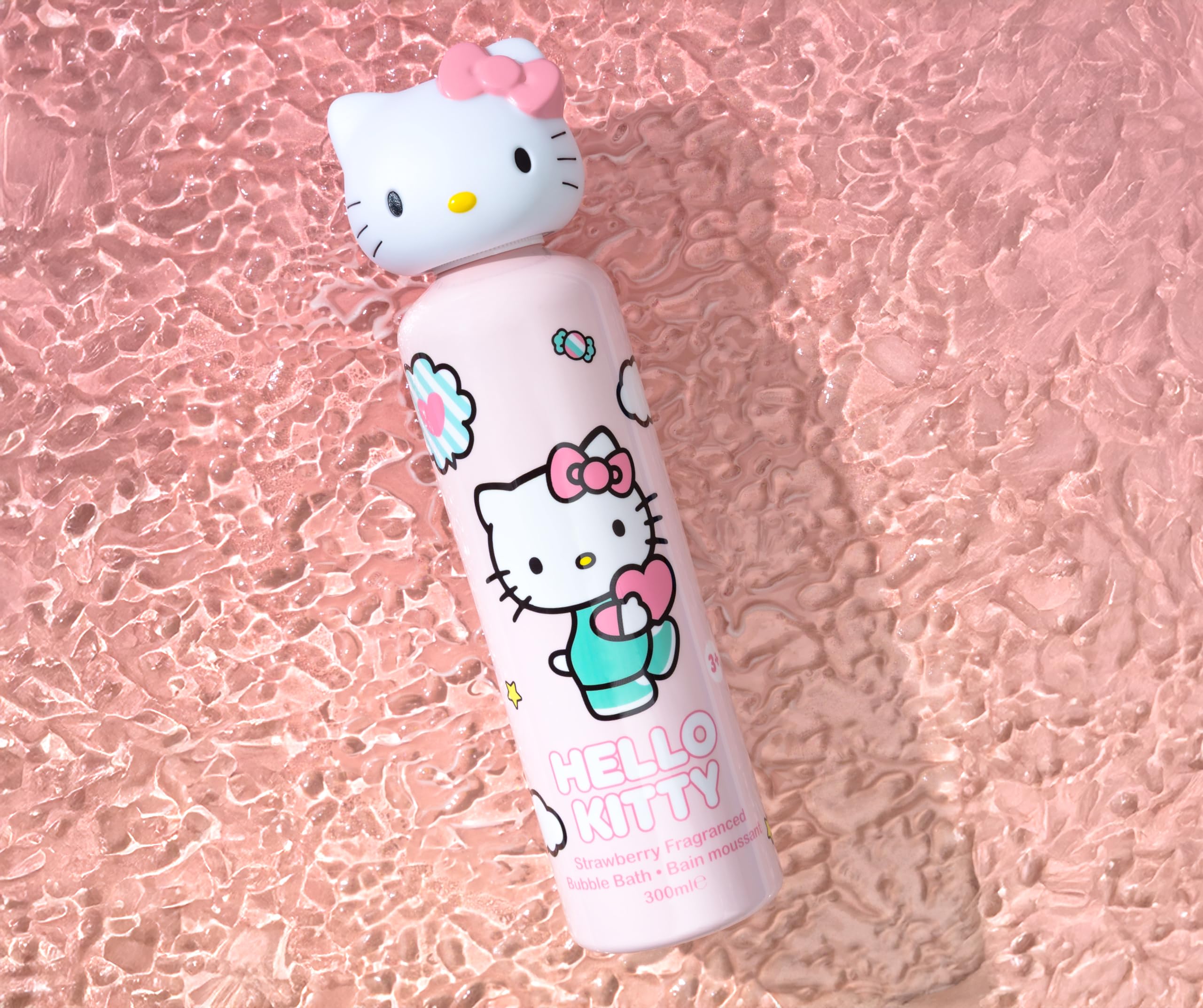 Hello Kitty Strawberry Scented Children's Bubble Bath Topper - 300ml 7