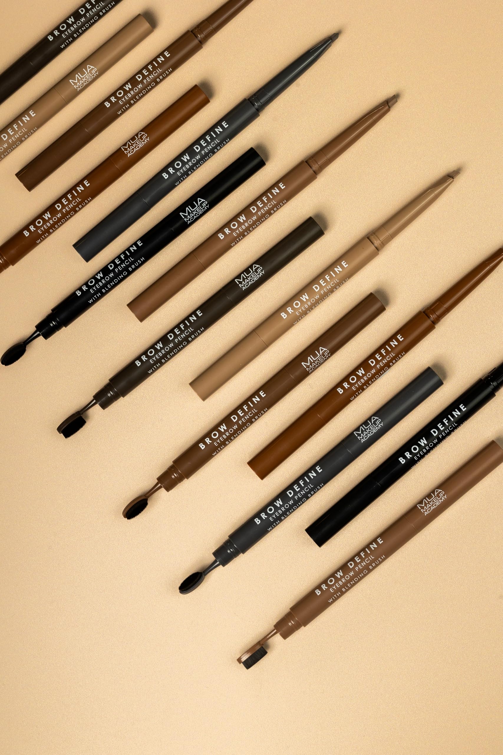 MUA Makeup Academy Brow Define Angled Eyebrow Pencil with Blending Brush, Dark Brown, 0.25 g 5