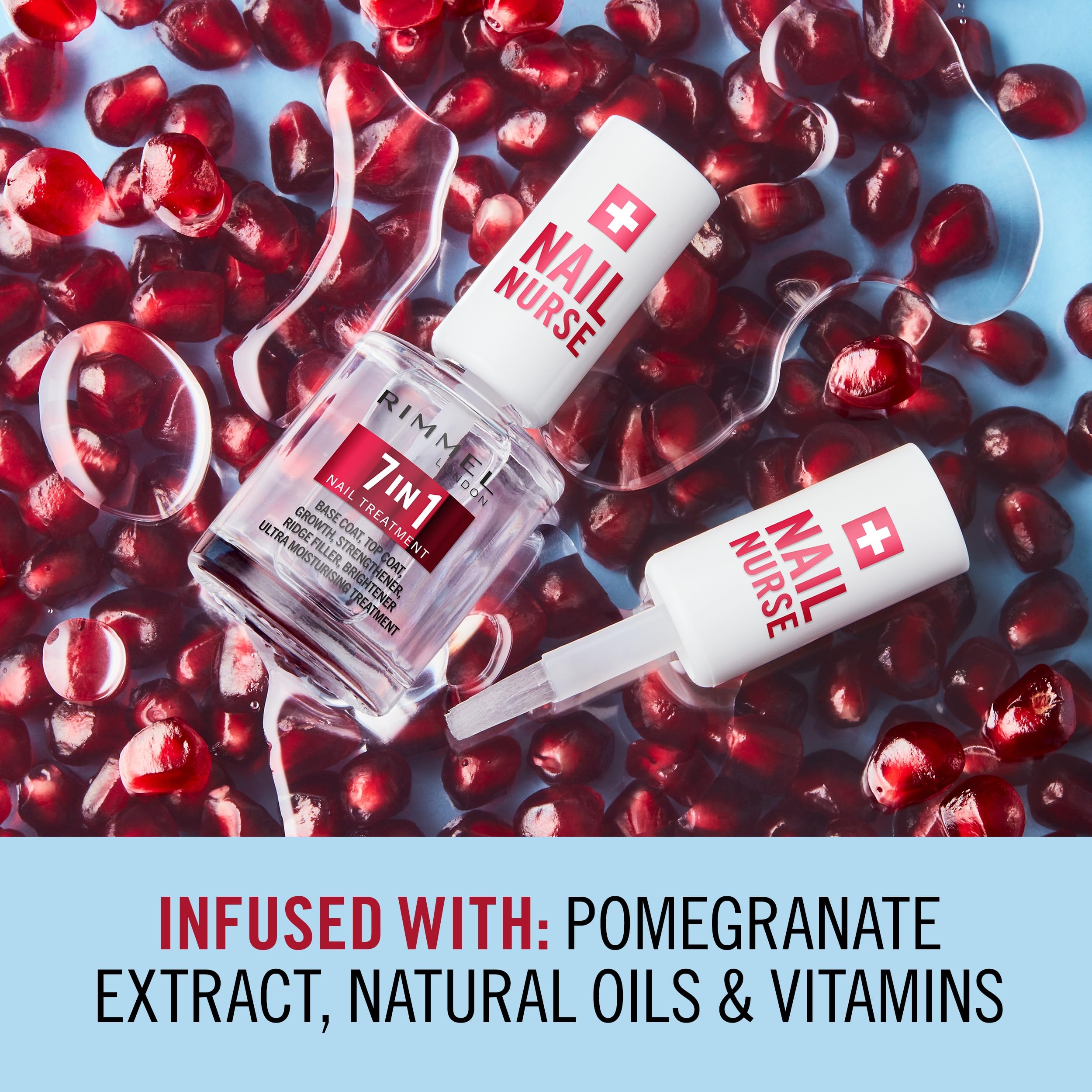 Rimmel London Nail Care 7 in 1 Multi Benefit Base & Top Coat with Calcium 5