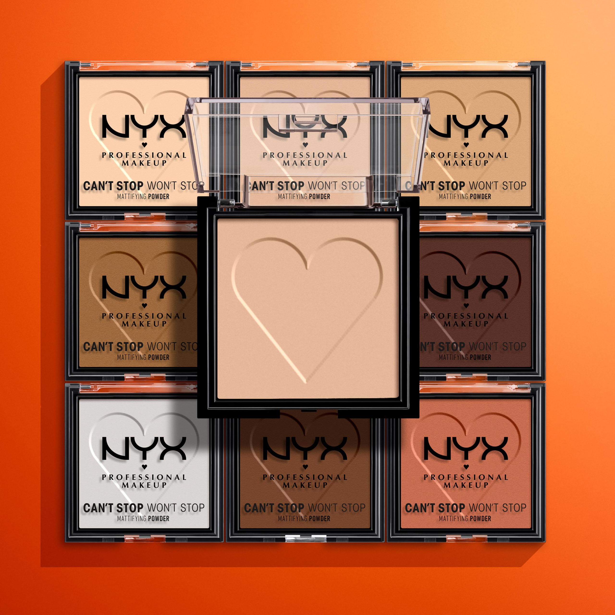 NYX Professional Makeup Can't Stop Won't Stop Mattifying Powder, Light Medium Shade 6