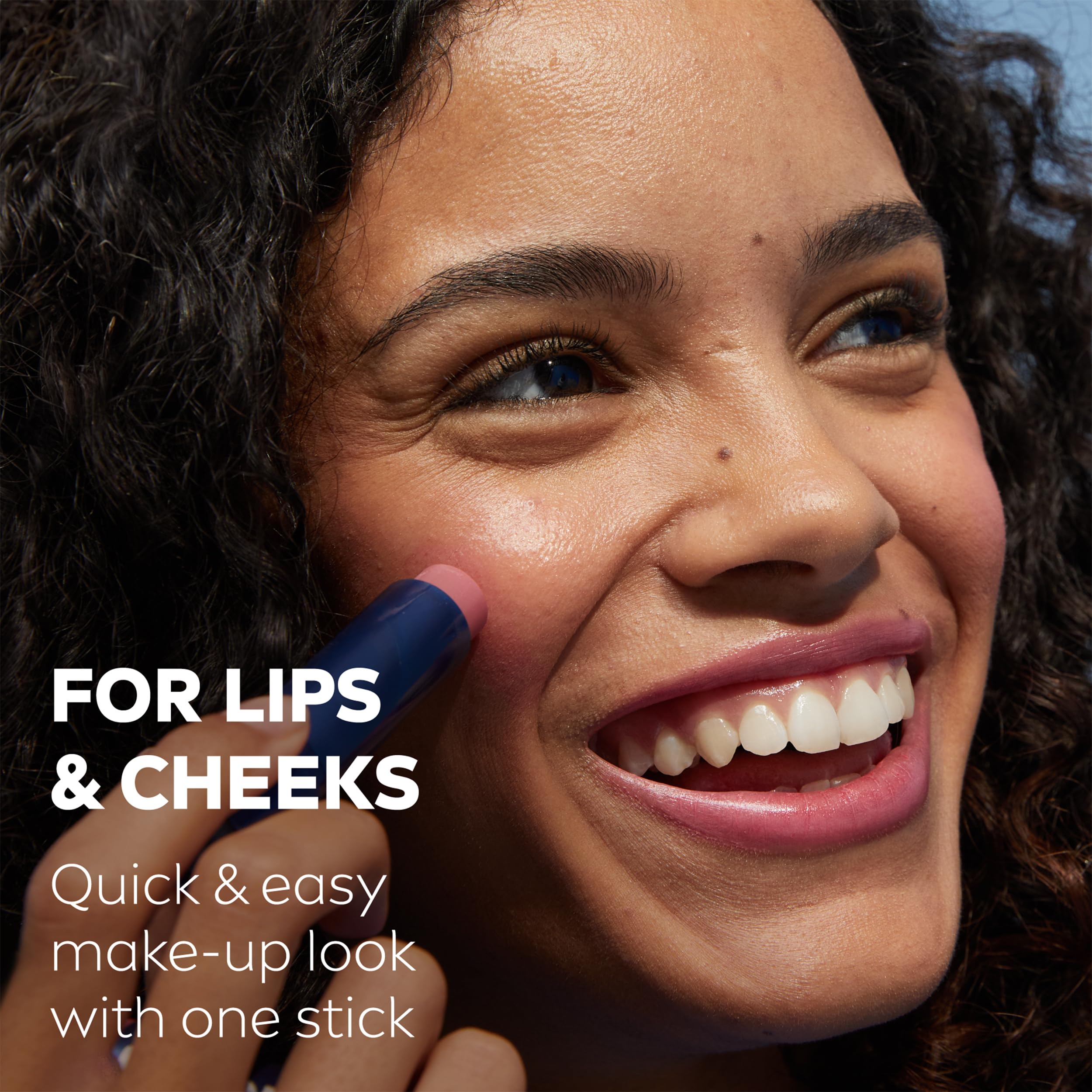NIVEA Caring Beauty Rose Nude Lip Balm SPF30 - 3-in-1 Moisturizing Lip and Cheek Tint 7