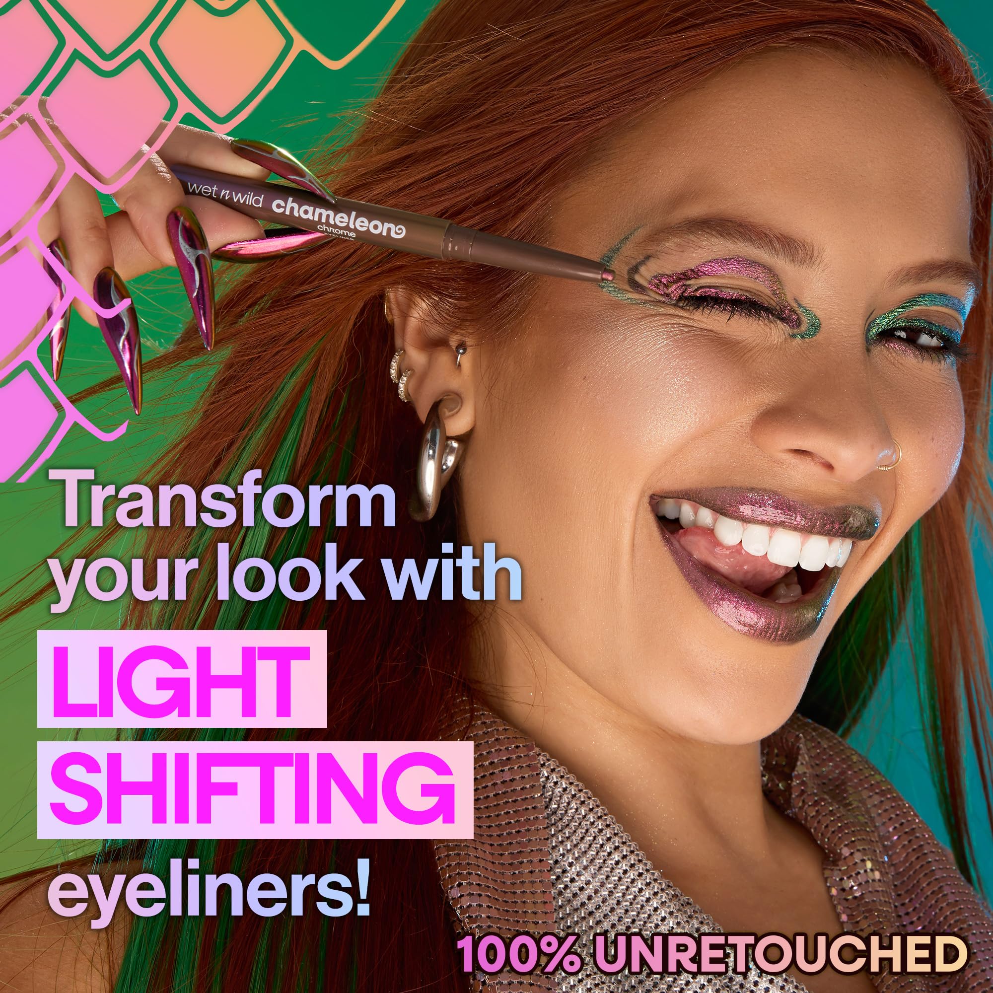 Wet n Wild Chameleon Chrome Retractable Waterproof Eyeliner - Light-Reflecting