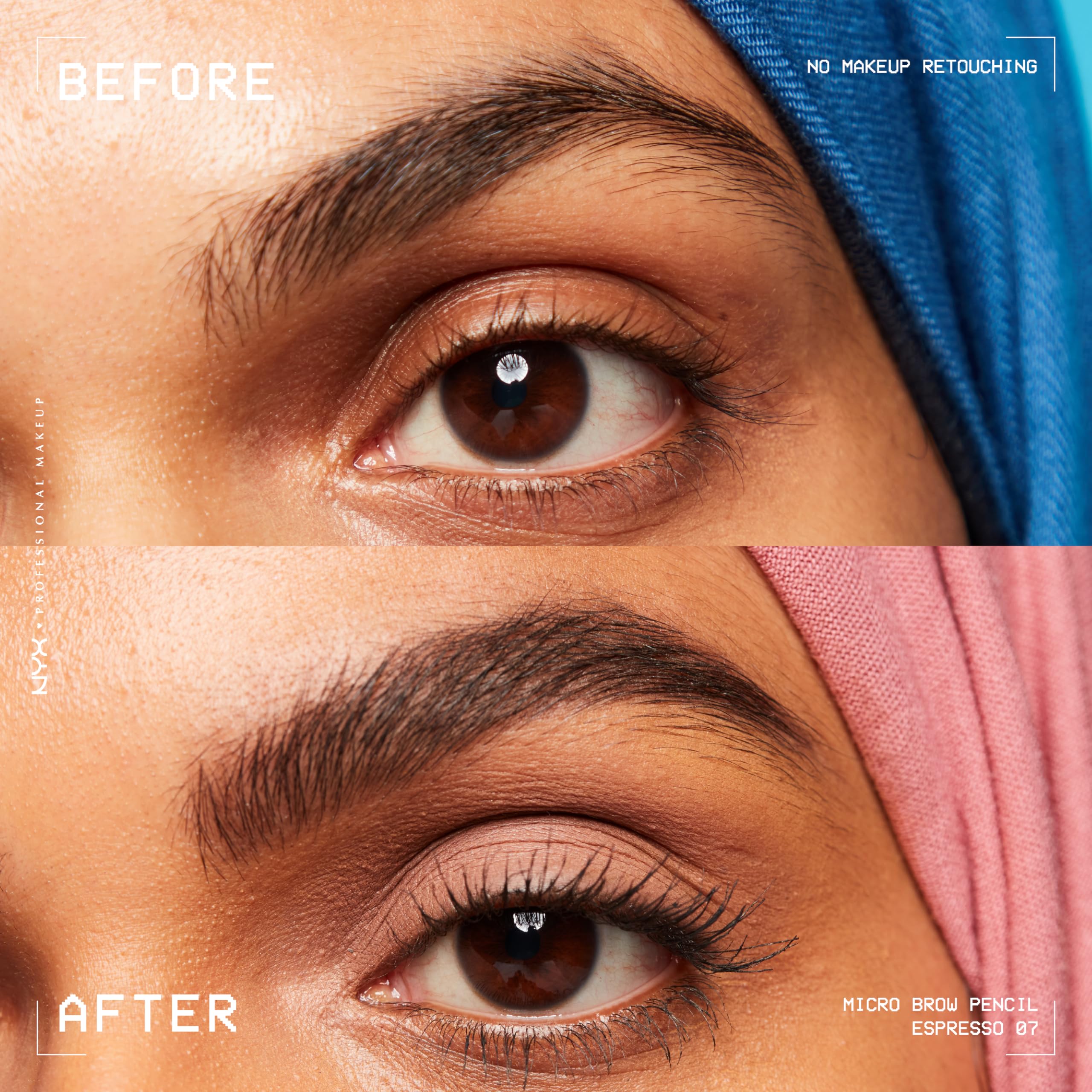 NYX Professional Makeup Micro Brow Pencil - Dual Ended with Spoolie, Vegan Formula, Espresso 3