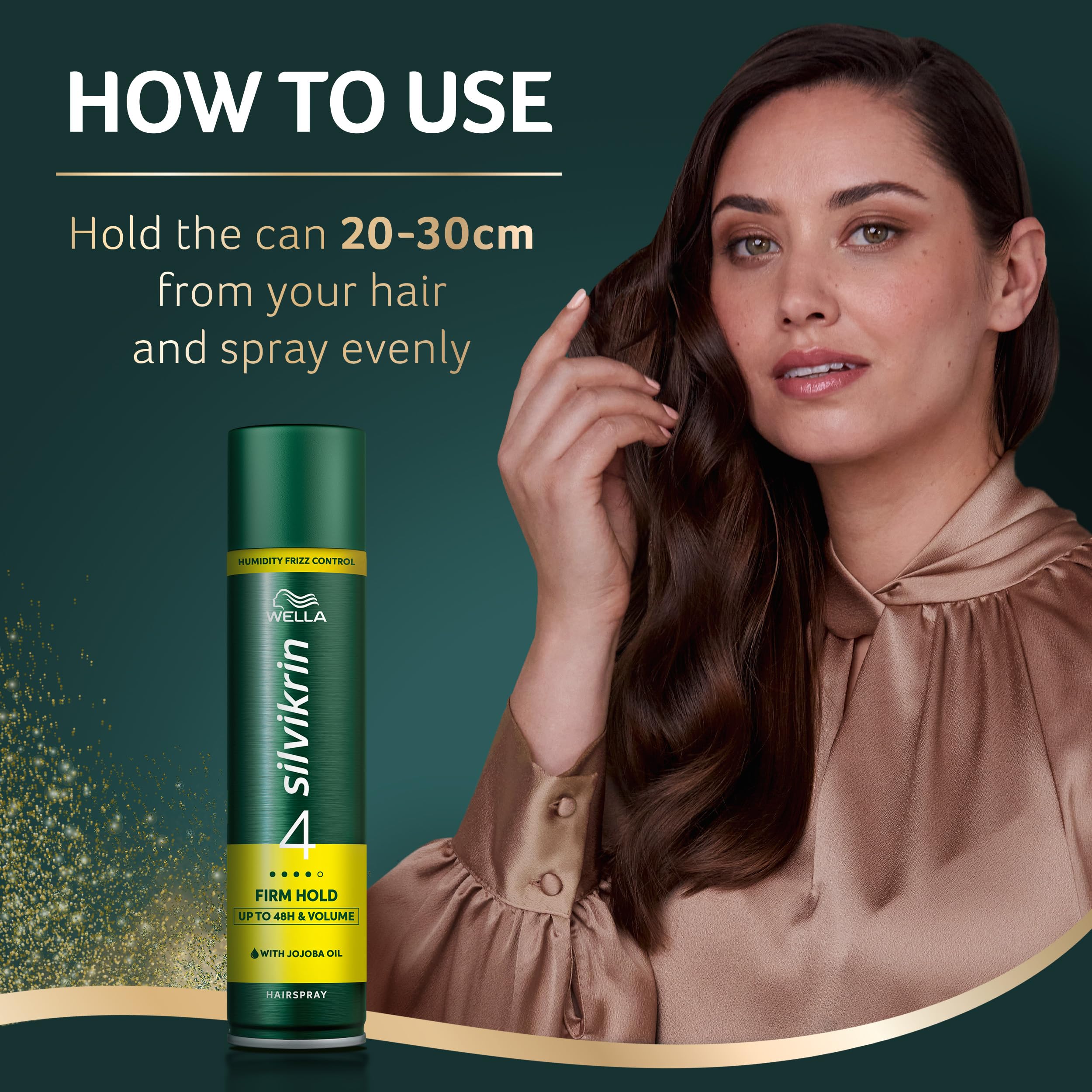 WELLA Silvikrin Firm Hold Hairspray Extra Value 500ml with Jojoba Oil 4