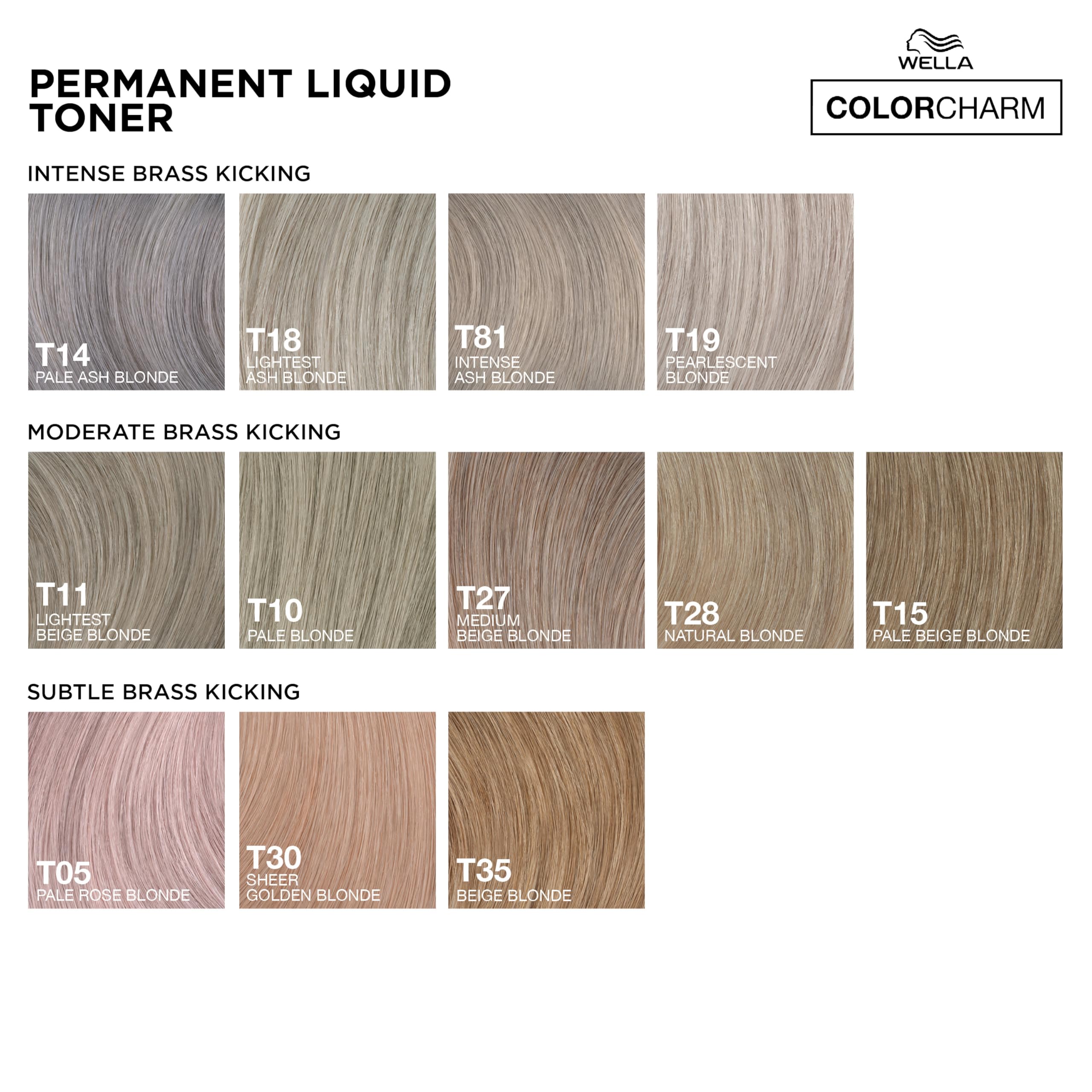 Color Charm Permanent Liquid Toner - T11 Hellstes Beigeblond von Wella für 9