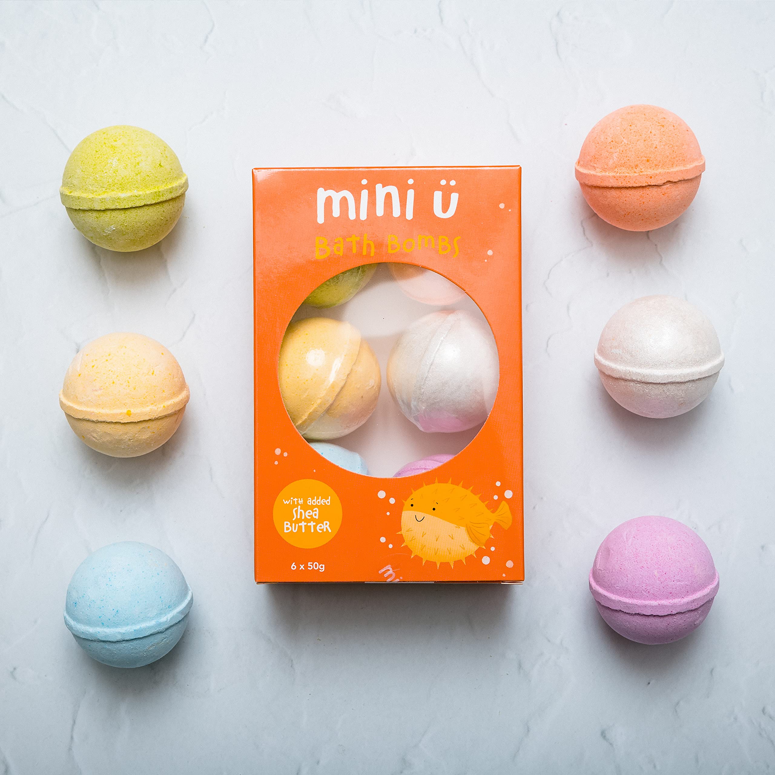 Mini U Kinder-Badebomben mit Überraschungsspielzeug, angereichert mit Sheabutter für empfindliche Haut 3
