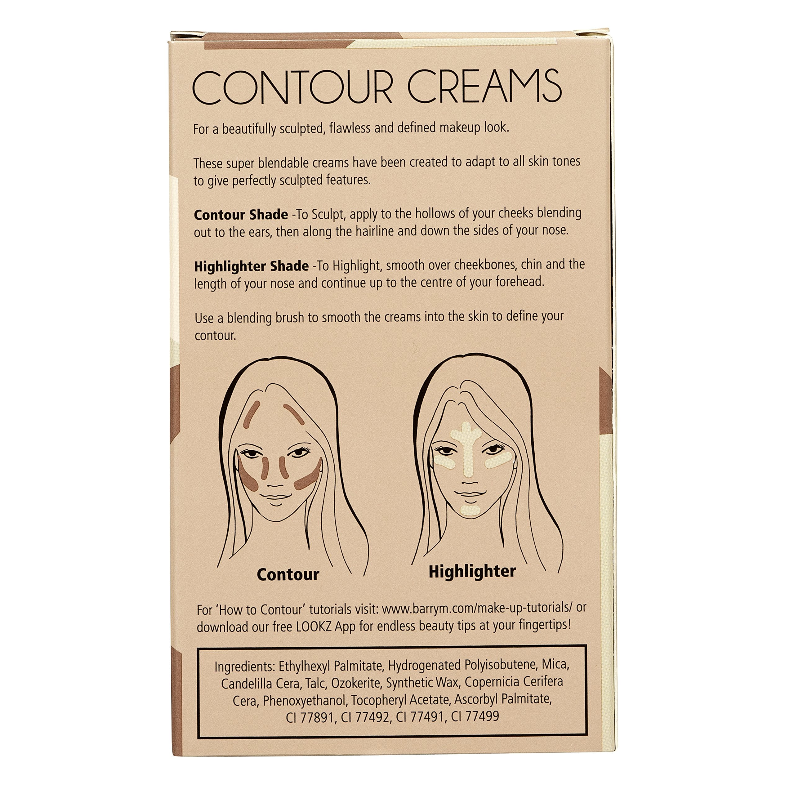 Barry M Cosmetics Chisel Cheeks Contour Creams Set for Sculpted Definition