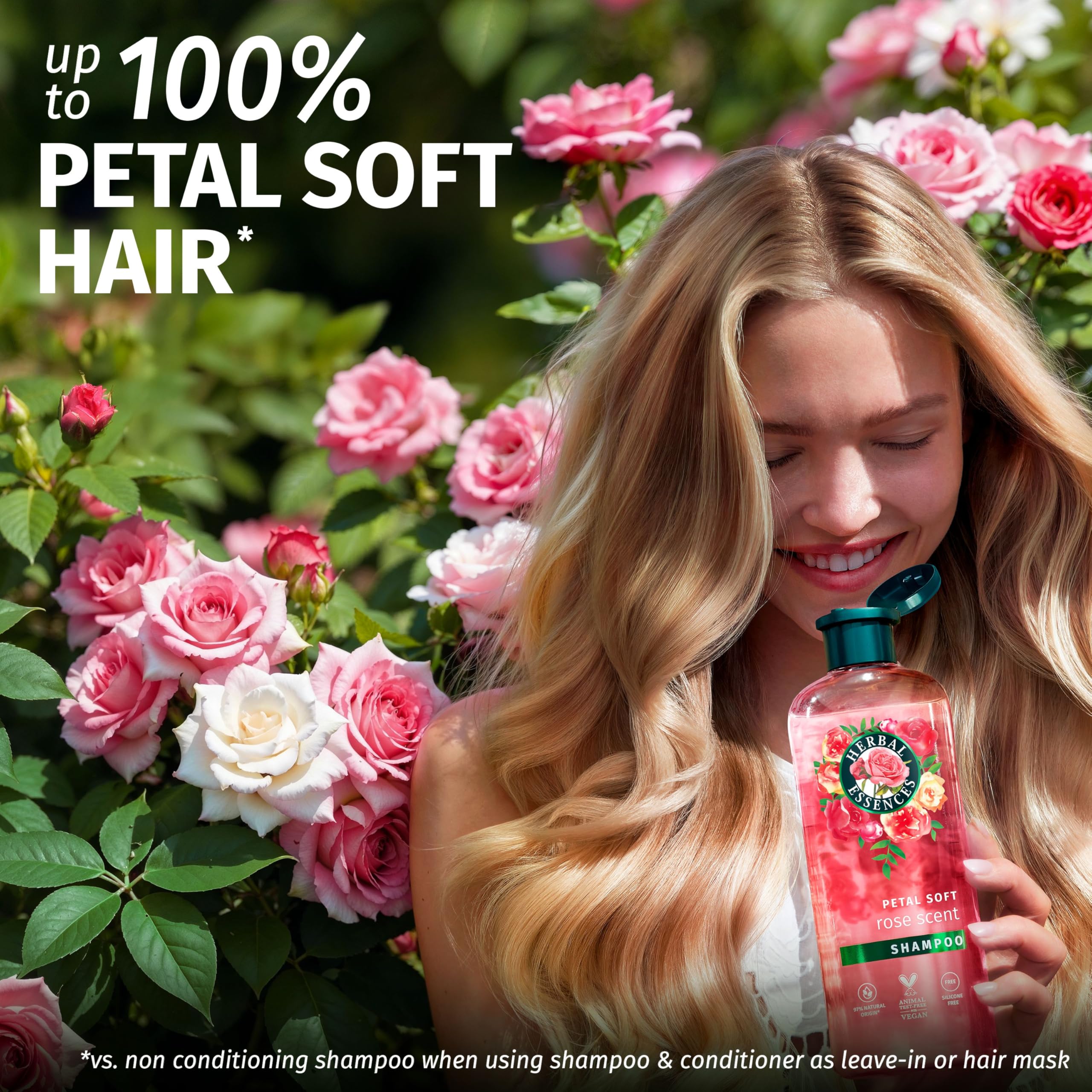 Herbal Essences Rose Scent Petal Soft Giftset: Shampoo, Conditioner & Leave-In 4