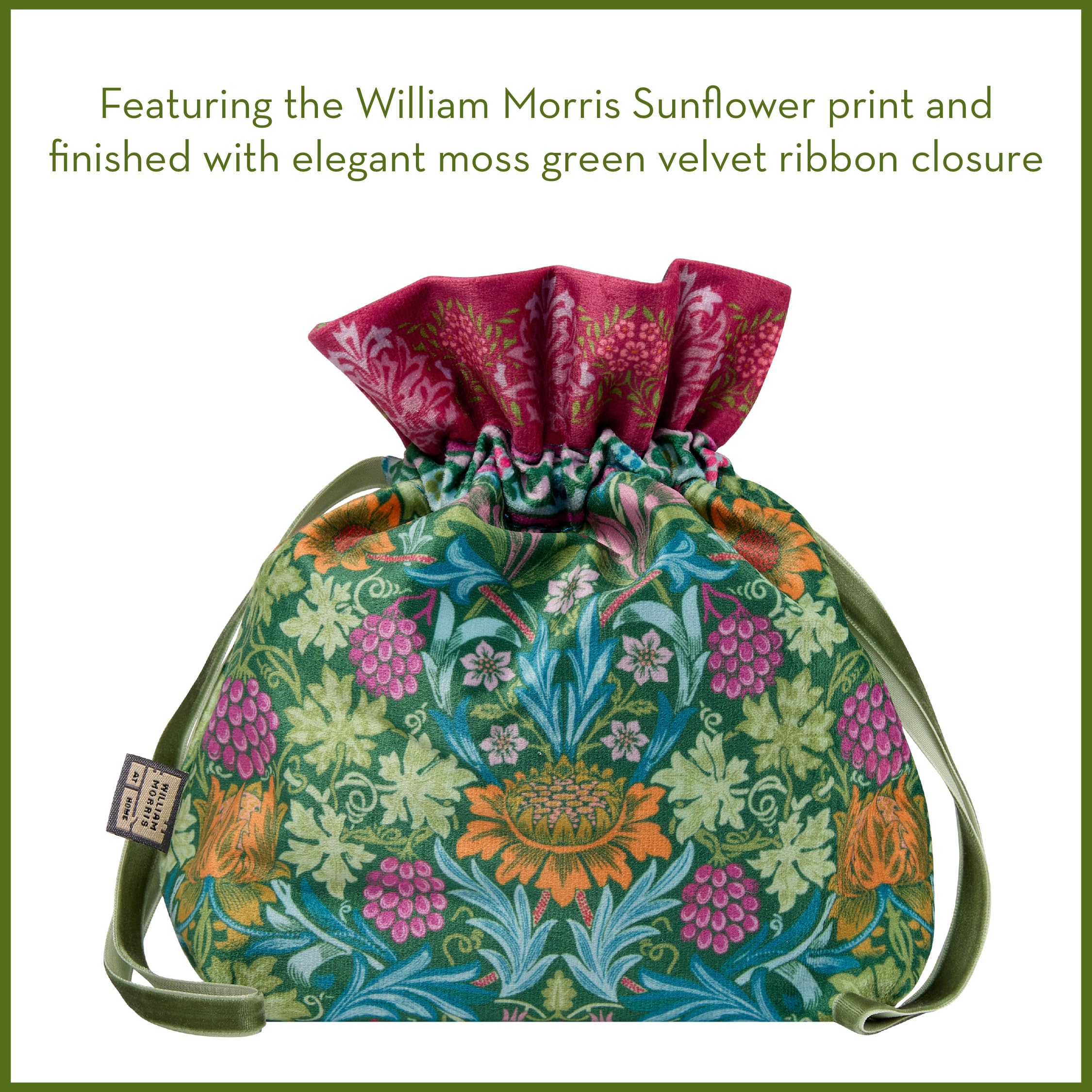 WILLIAM MORRIS AT HOME Hand Cream & Soap Gift Set with Velvet Pouch