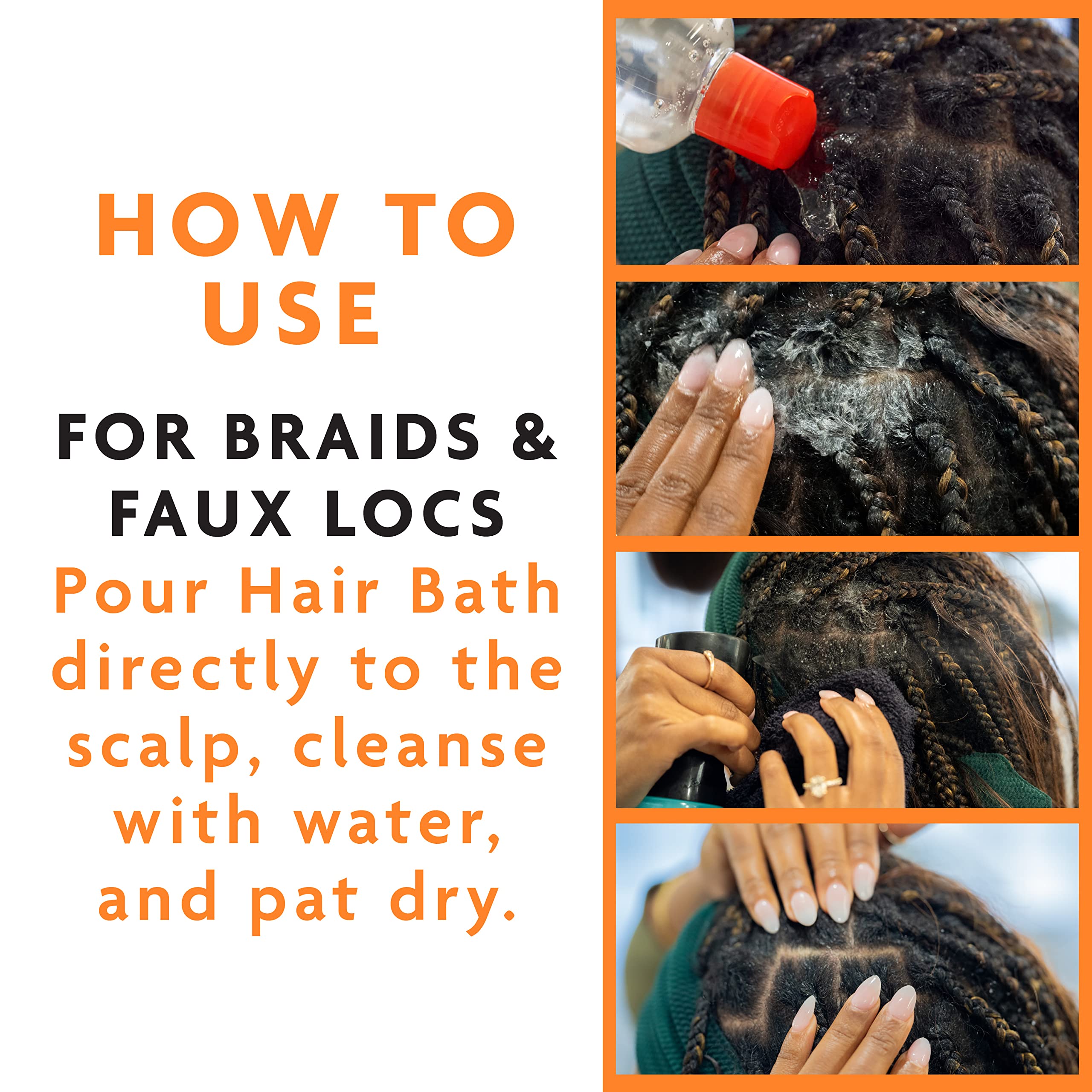 Cantu Protective Styles Hair Bath & Cleanser with Tea Tree Oil and Apple Cider Vinegar 296ml 6