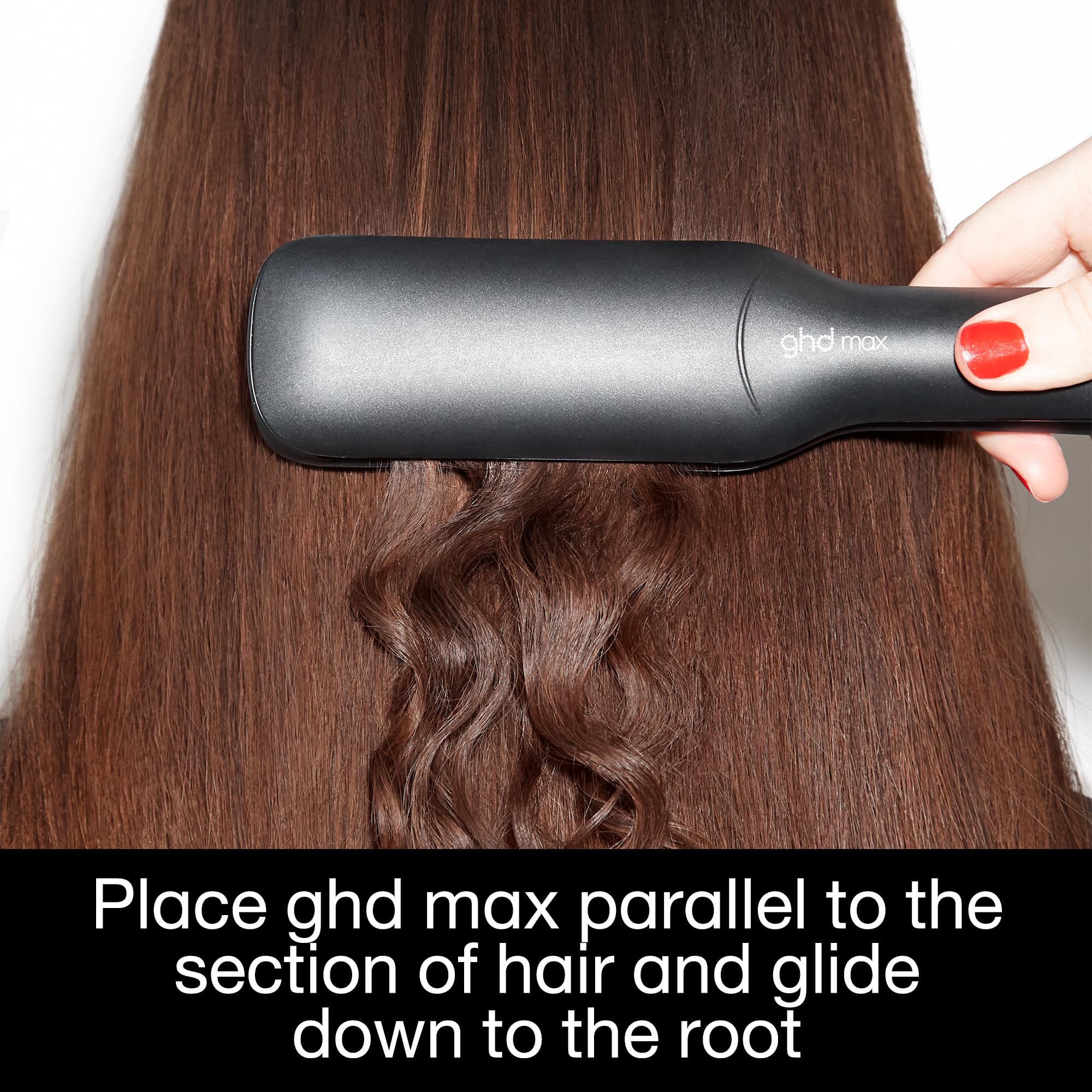ghd Max Wide Plate Hair Straightener & Styler in Black 4