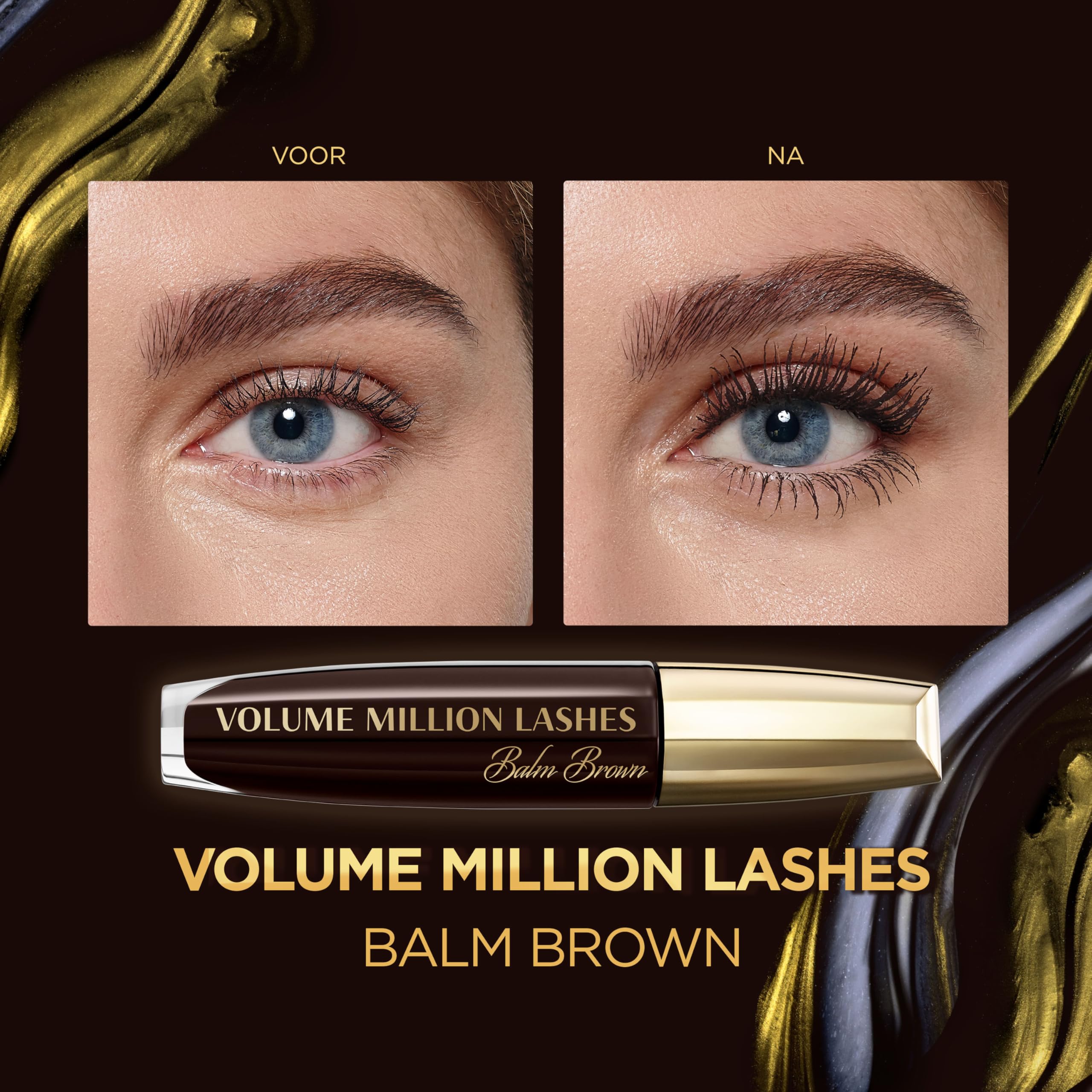 L'Oréal Paris Volume Million Lashes Balm Brown Volumising Mascara for Sensitive Eyes 7