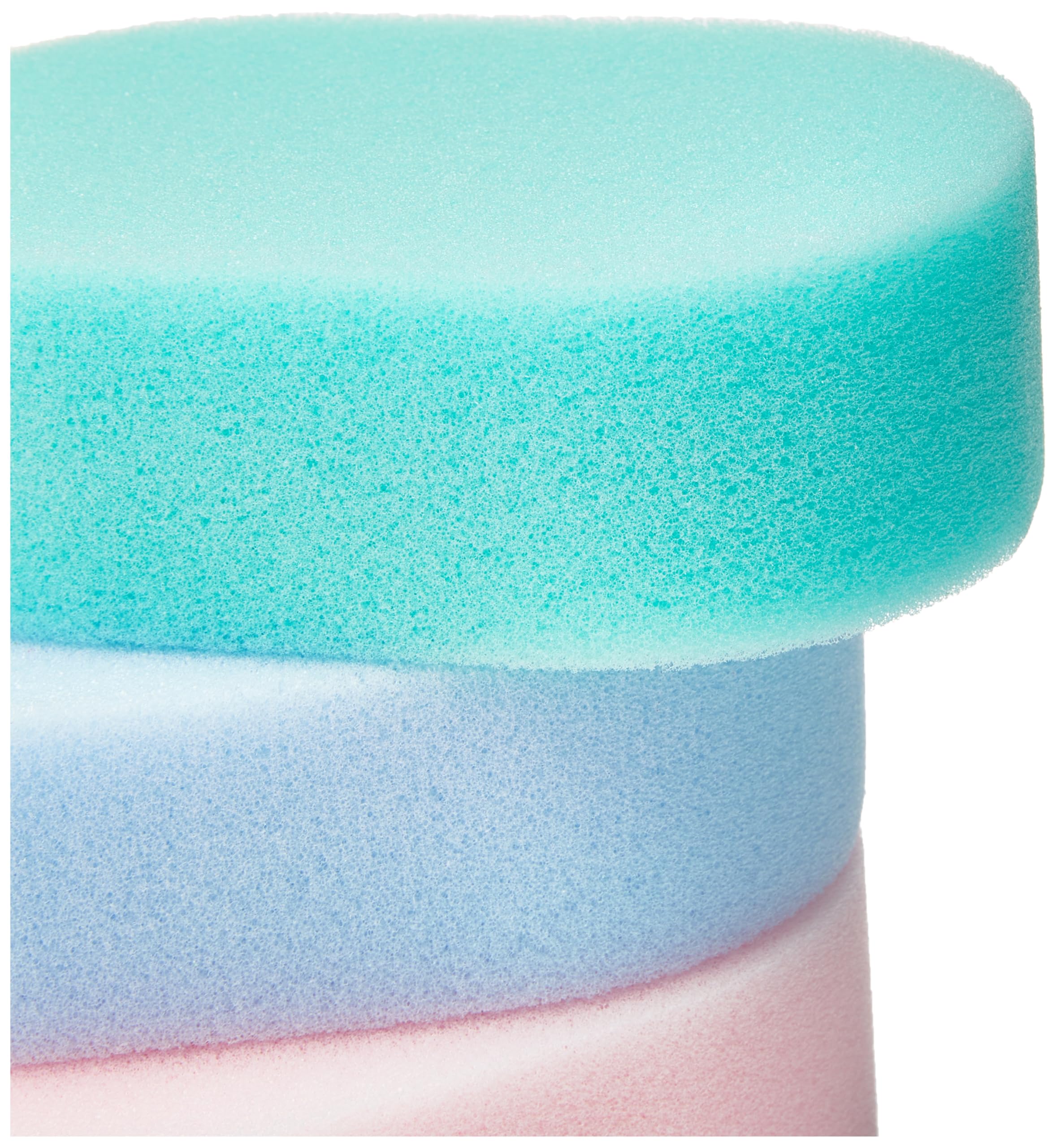 MERIDIANA Triple Pack Bath Sponges (Green, Pink, Blue)