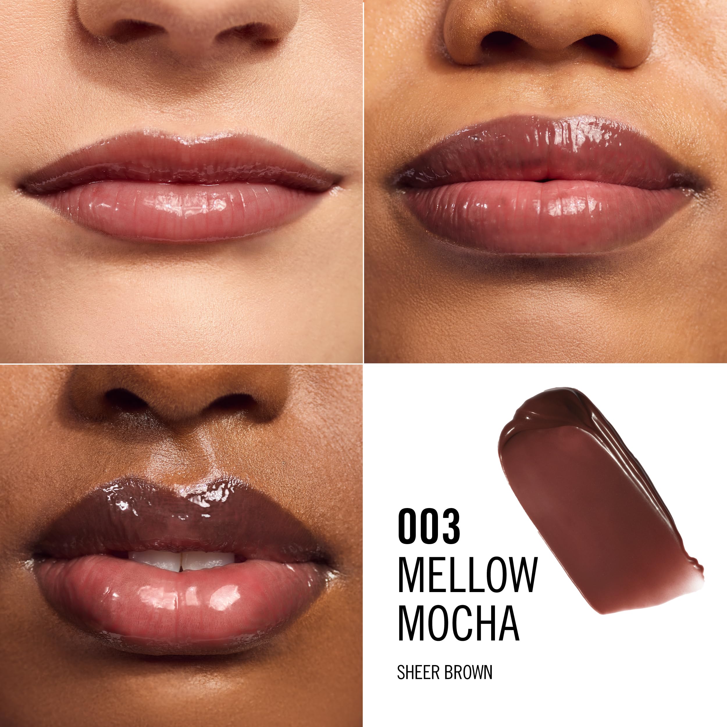 Rimmel Oh My Gloss! Butter Me Up 003 Mellow Mocha Moisturising Lip Butter Balm with Squalene & Peptides 3