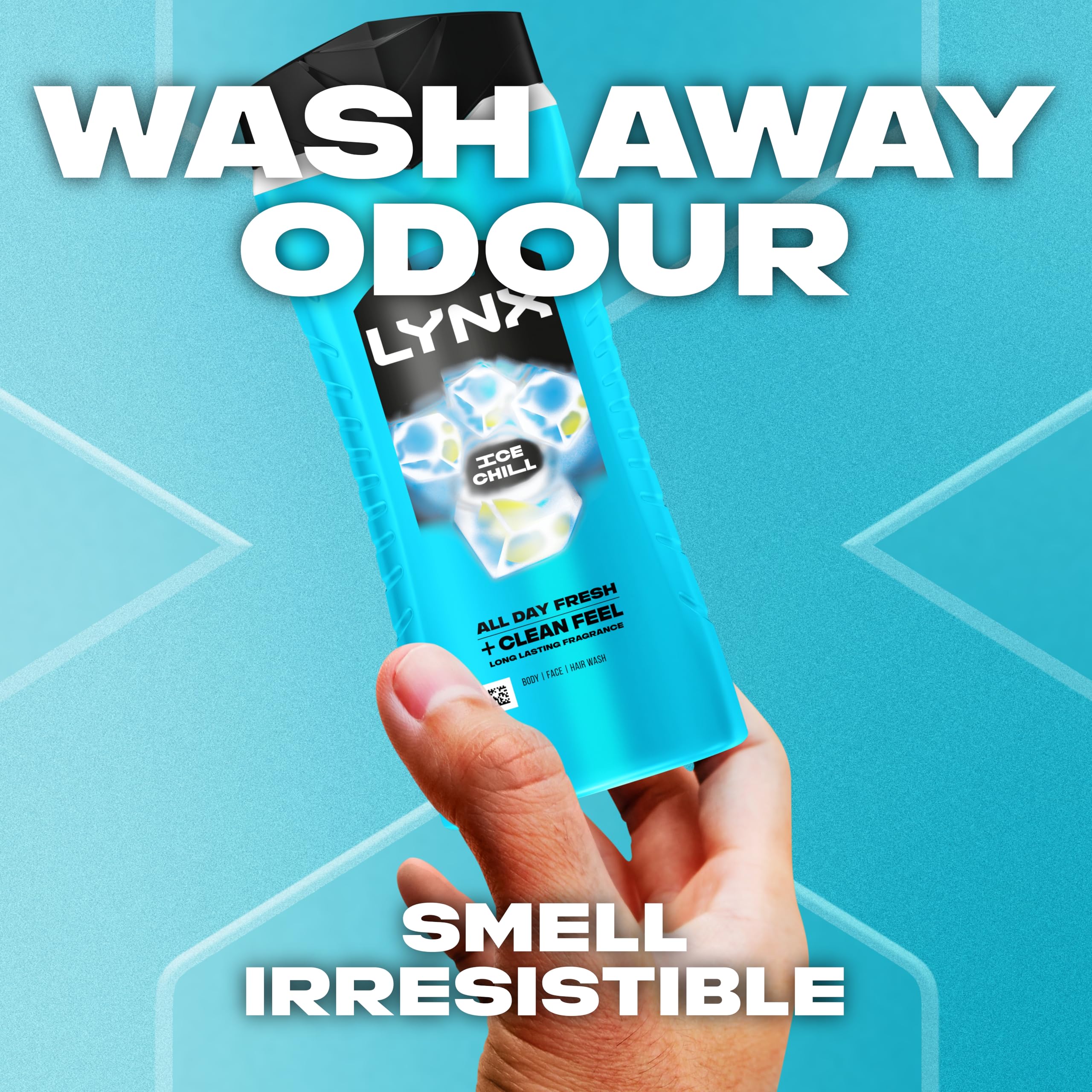 Lynx Men Ice Chill 3-in-1 Duschgel für Haare, Gesicht und Körper mit pflanzlichen Inhaltsstoffen 5