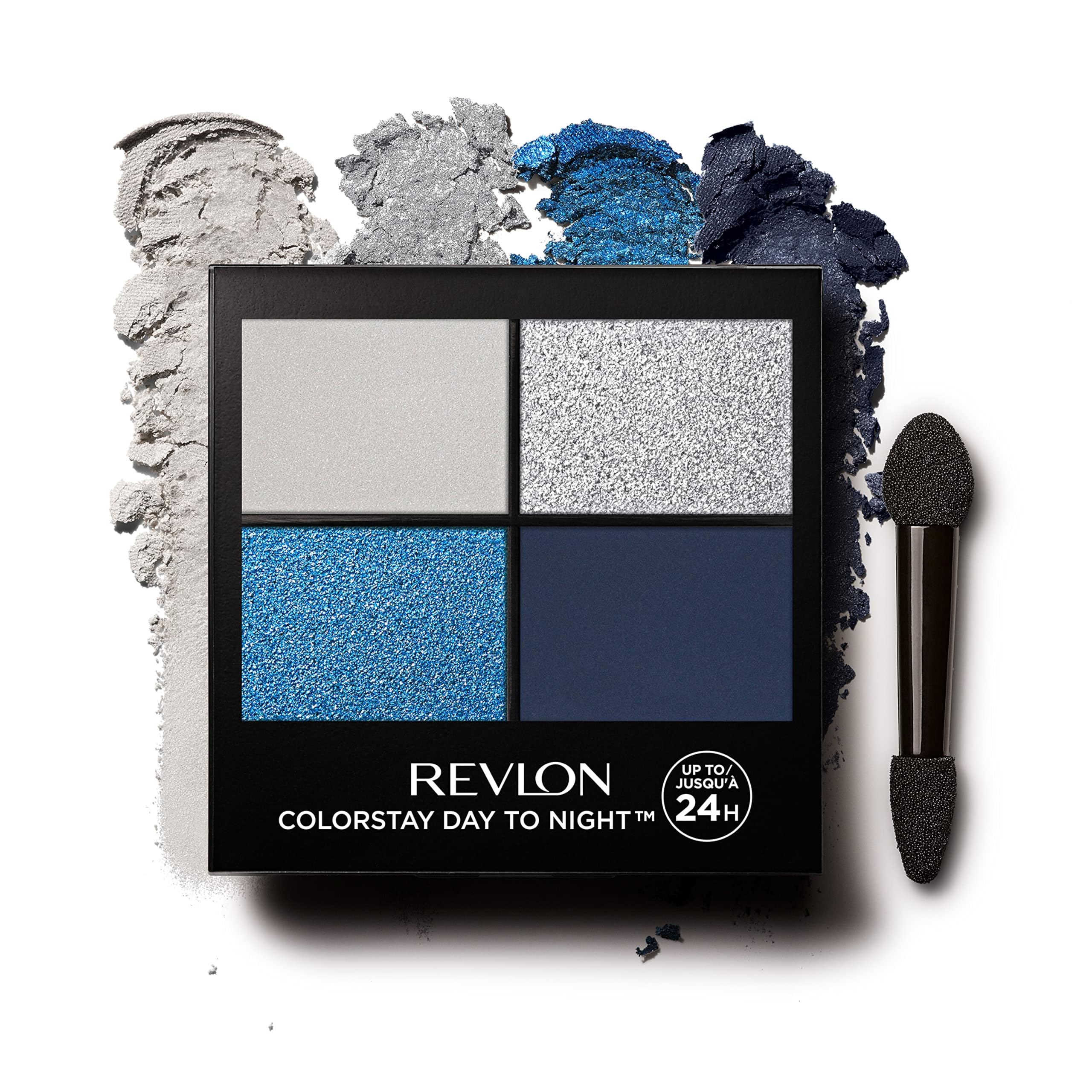 Revlon ColorStay 24 Hour Eyeshadow Quad, Gorgeous (580), Matte & Shimmer Finish, Longwear