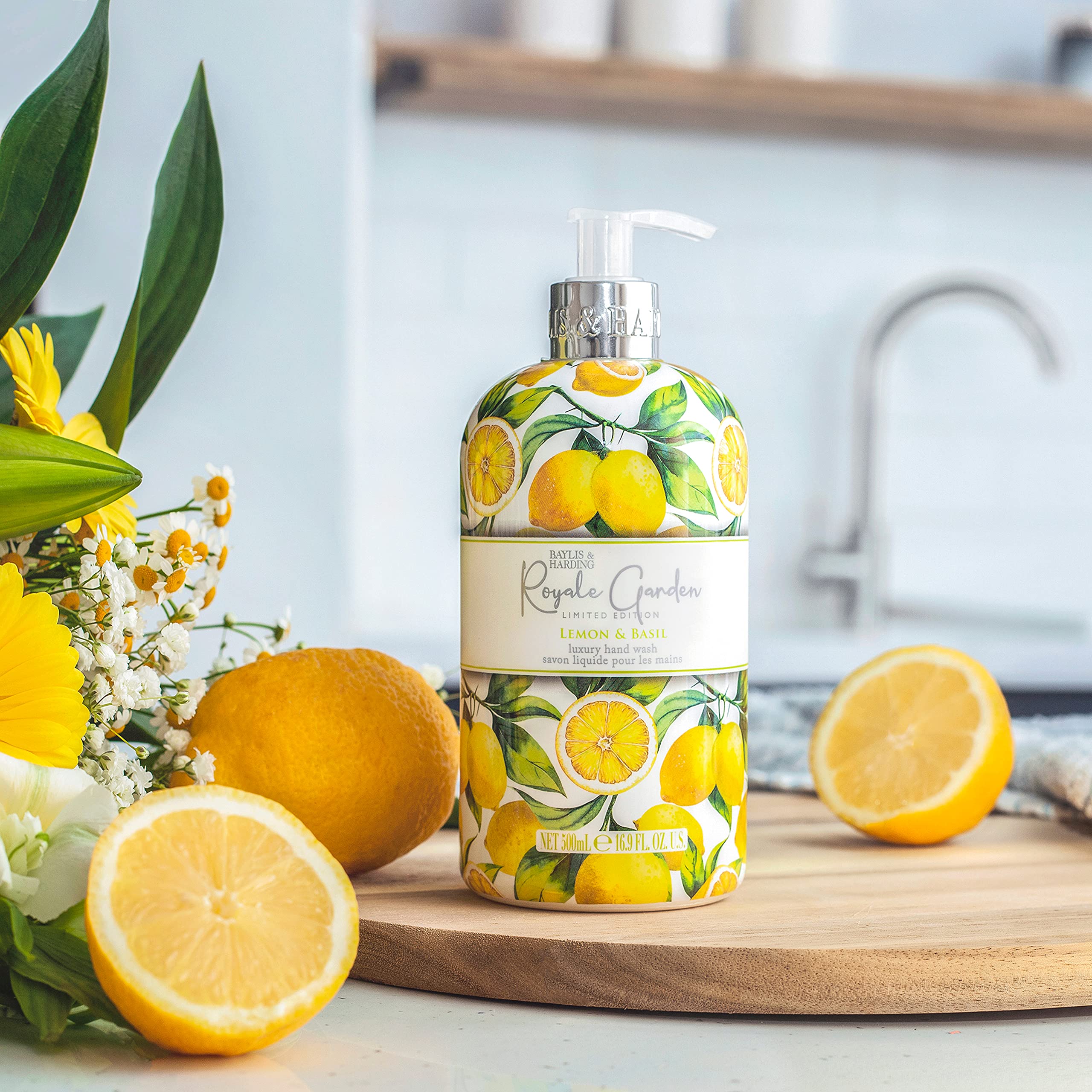 Baylis & Harding Royale Garden Limited Edition Lemon & Basil Hand Wash - Pack of 6 4