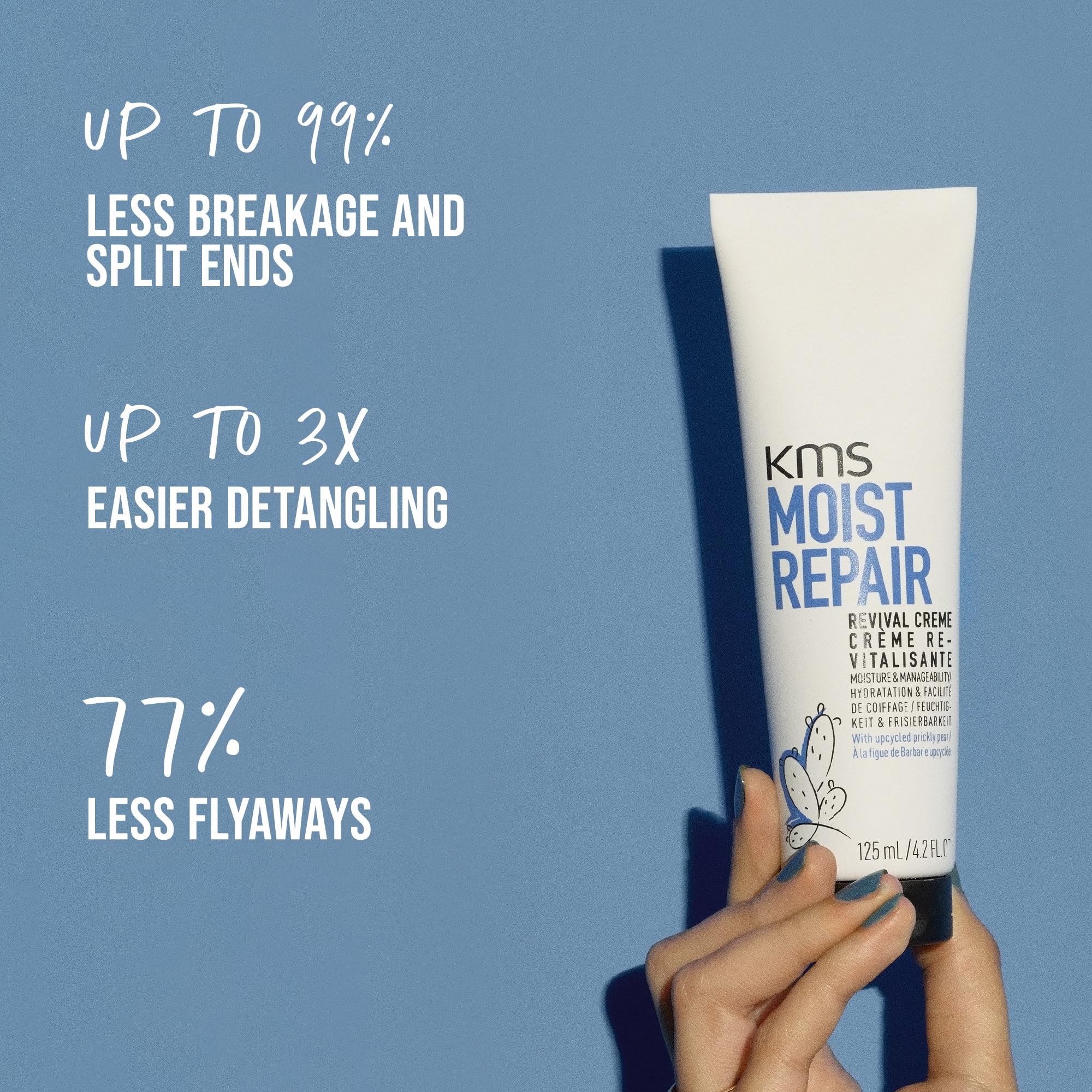 KMS MoistRepair Revival Cream, 125 ml, Neue und verbesserte Formel, Feuchtigkeit &amp; 3