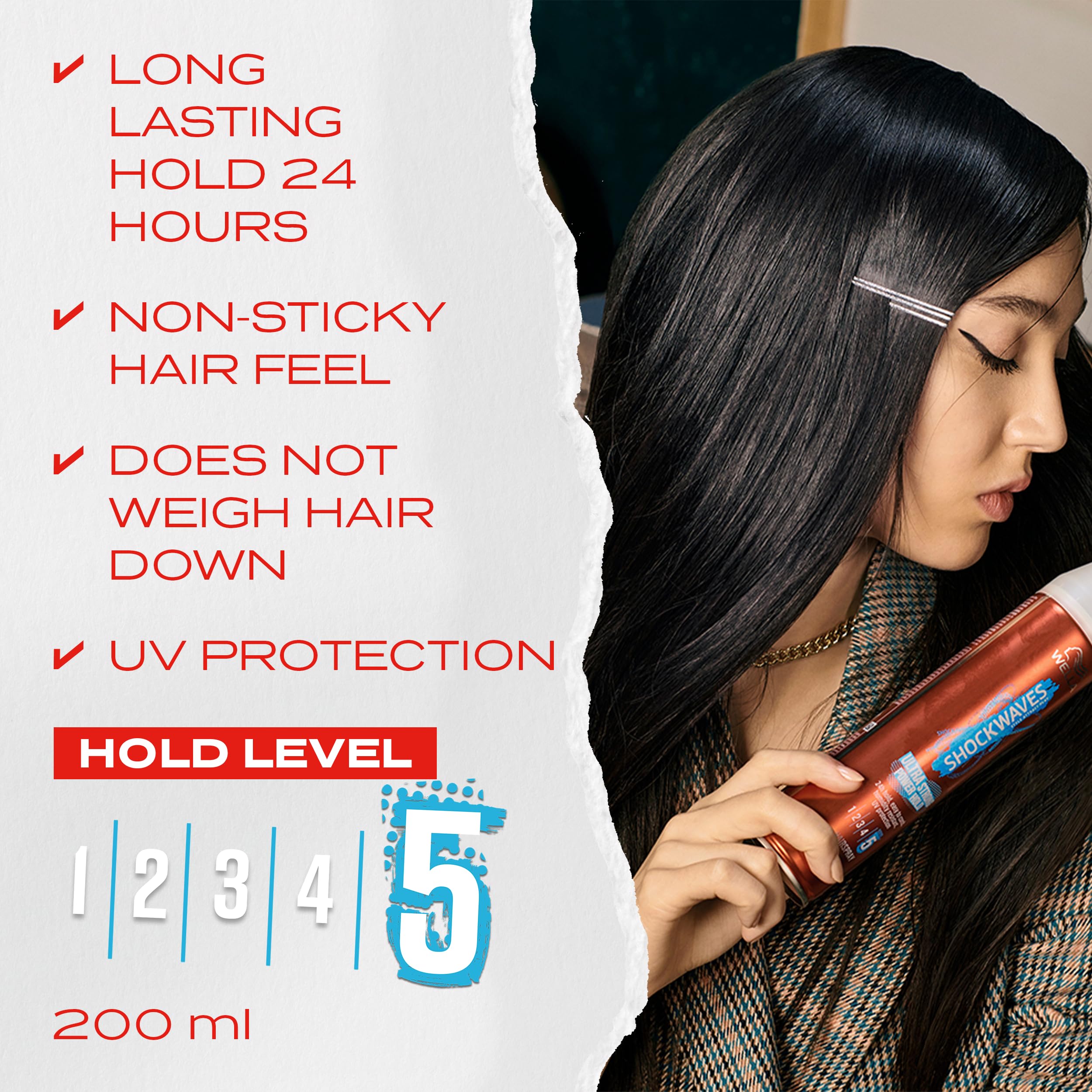 Wella Professionals Shockwaves Ultra Strong Hold Mousse 200 ml with UV Protection