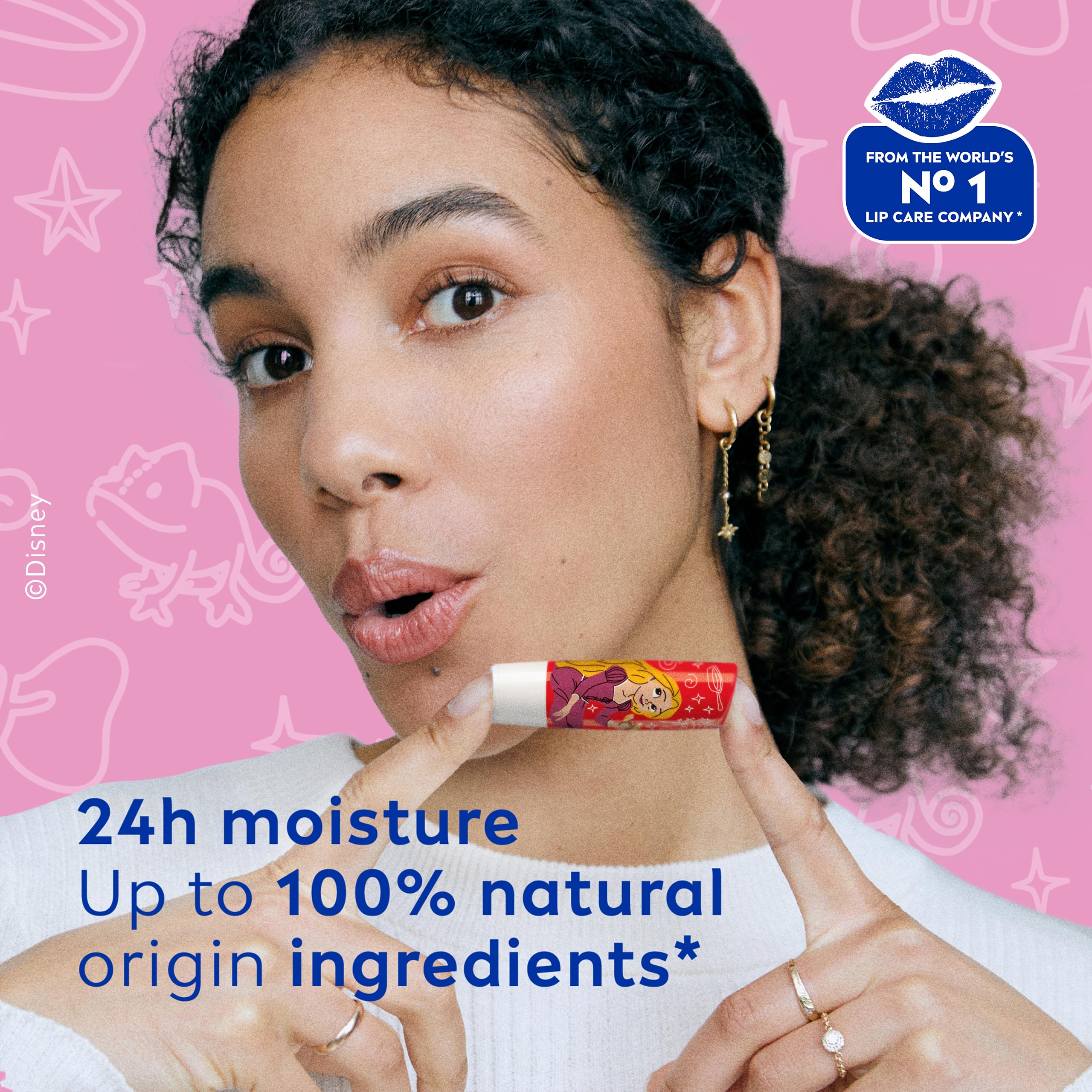NIVEA Disney Princess Rapunzel Wild Cranberry Lip Balm (4.8g) with Shea Butter 3