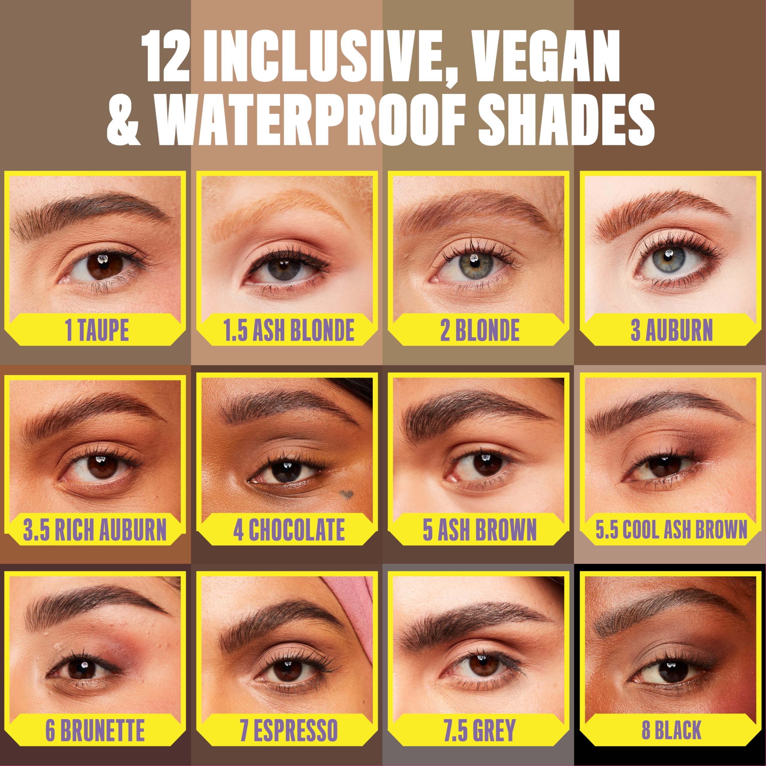 NYX Professional Makeup Micro Brow Pencil, Dual Ended with Spoolie Brush, Vegan Formula, Shade: Taupe 4