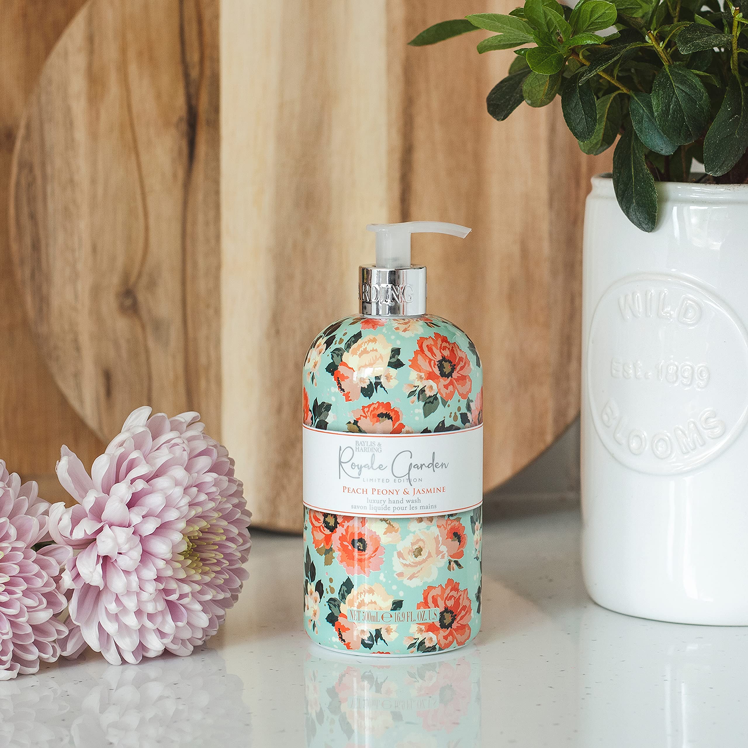 Baylis & Harding Royale Garden Peach Peony & Jasmine Hand Wash, 500 ml, Pack of 6 4