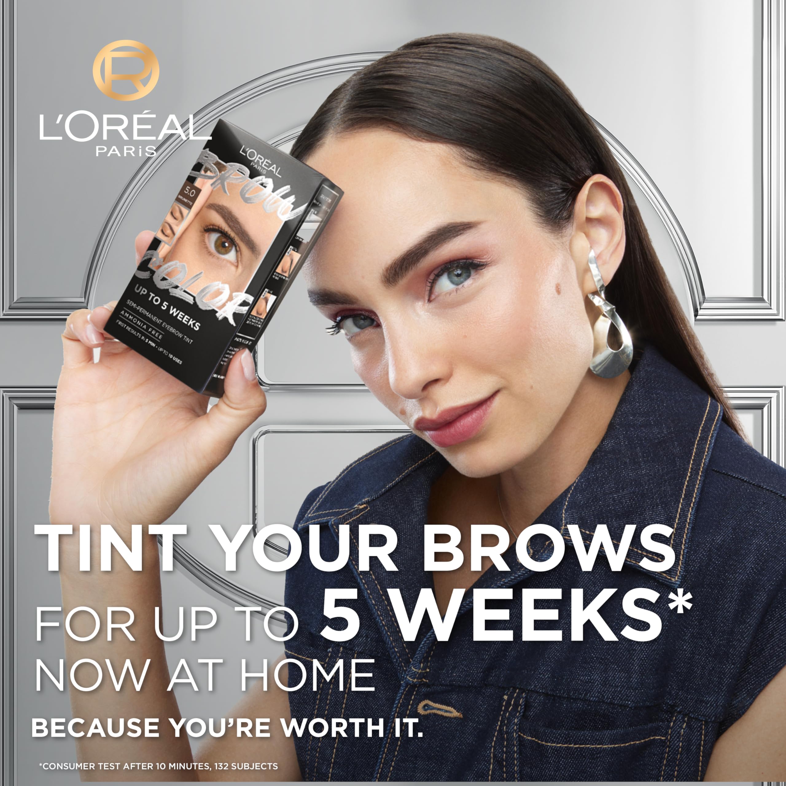 L'Oréal Paris Semi-Permanent Eyebrow Tint, Dark Blonde 7.0, Lasts up to 5 Weeks