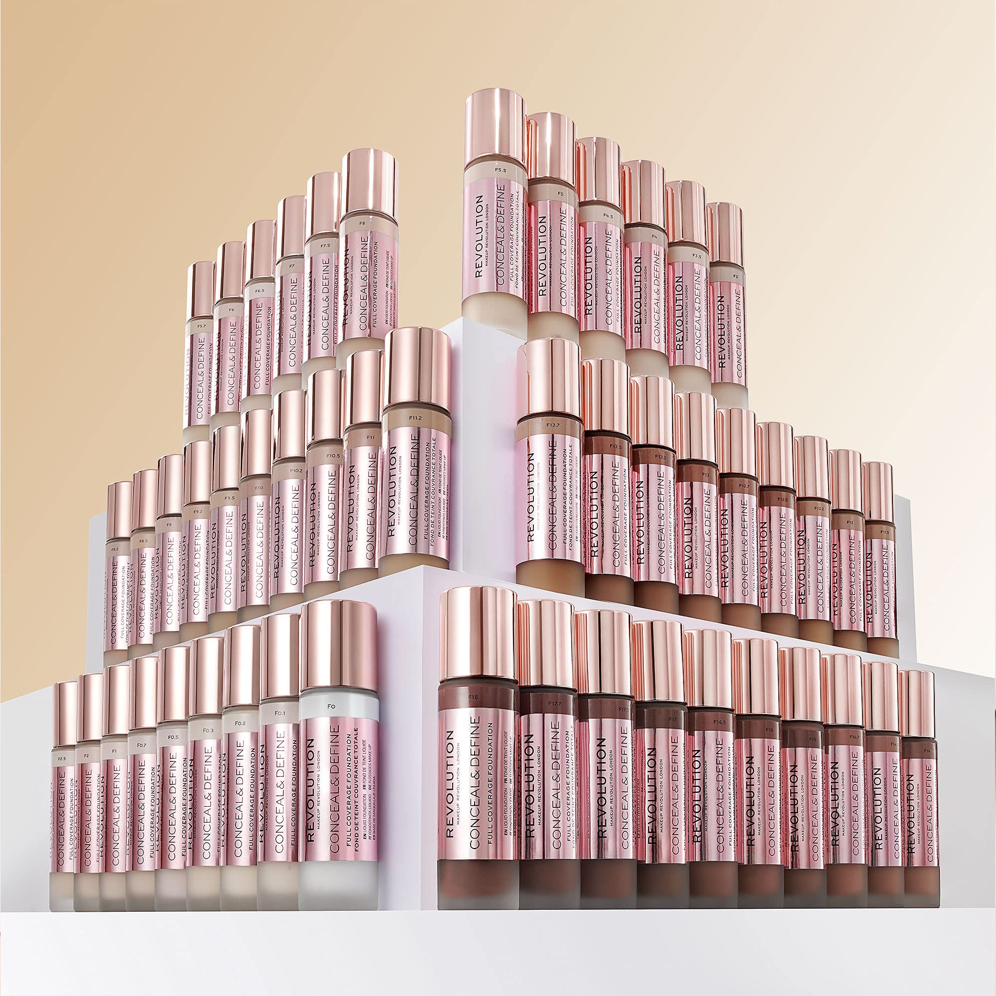 Revolution Conceal & Define Concealer C14 - Full Coverage, Matte Finish, Long-Lasting Face Makeup (4g) 4